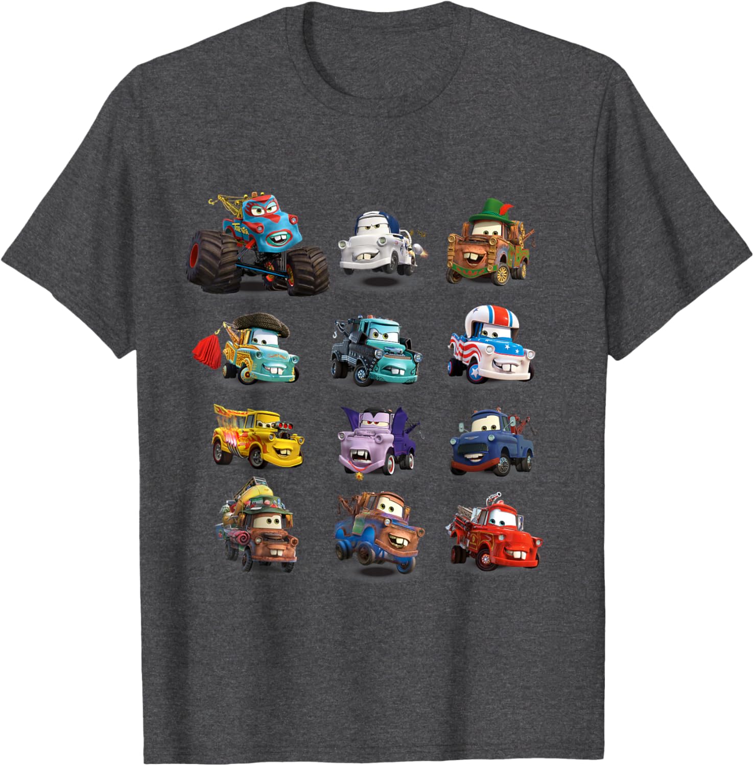 Disney Pixar Cars Many Maters T-Shirt for Kids and Adults Fun Apparel - 6