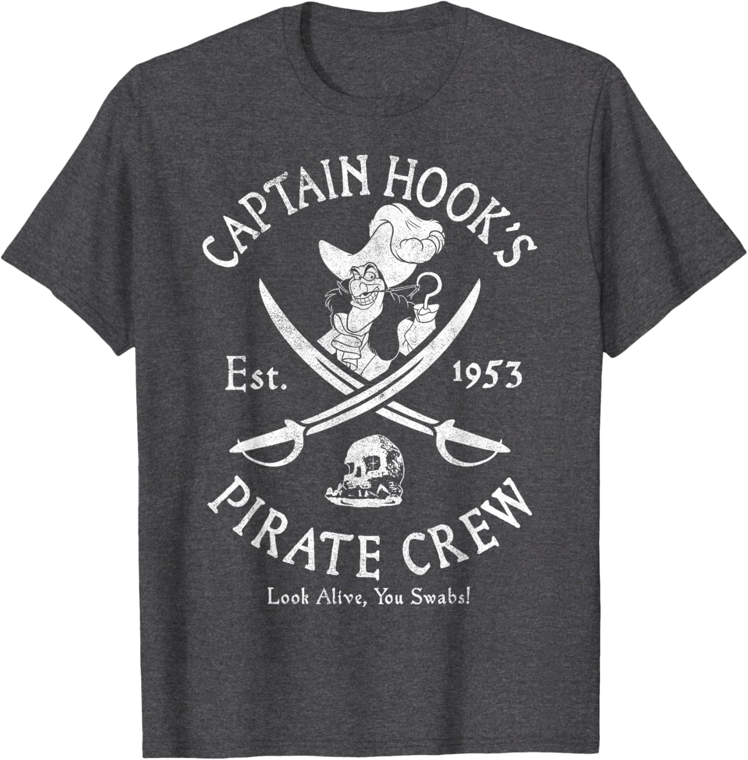 Disney Peter Pan Captain Hook Pirate Crew T-Shirt Established 1953 - 4