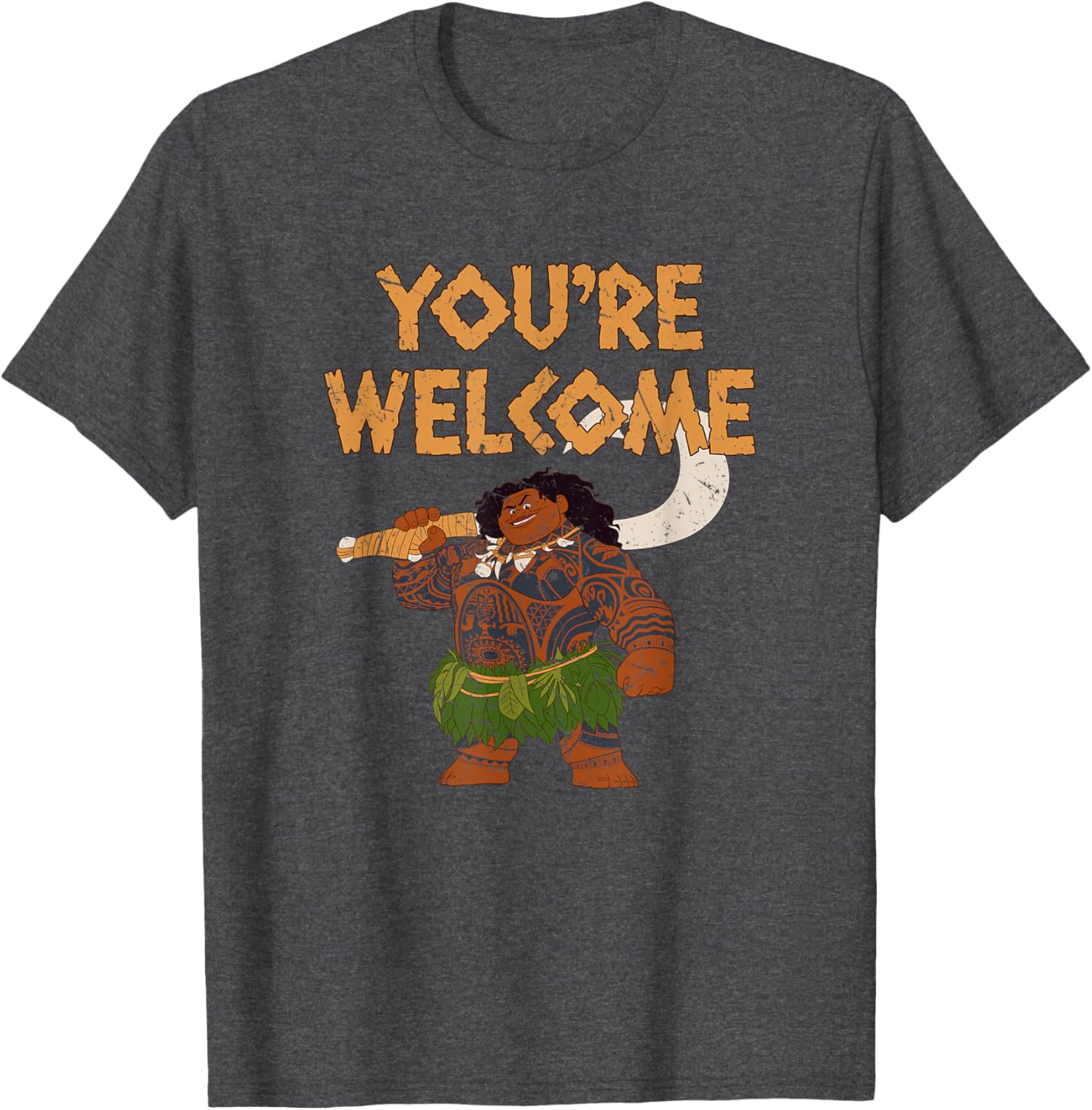 Disney Moana Maui You're Welcome Retro Logo T-Shirt for Fans - 1