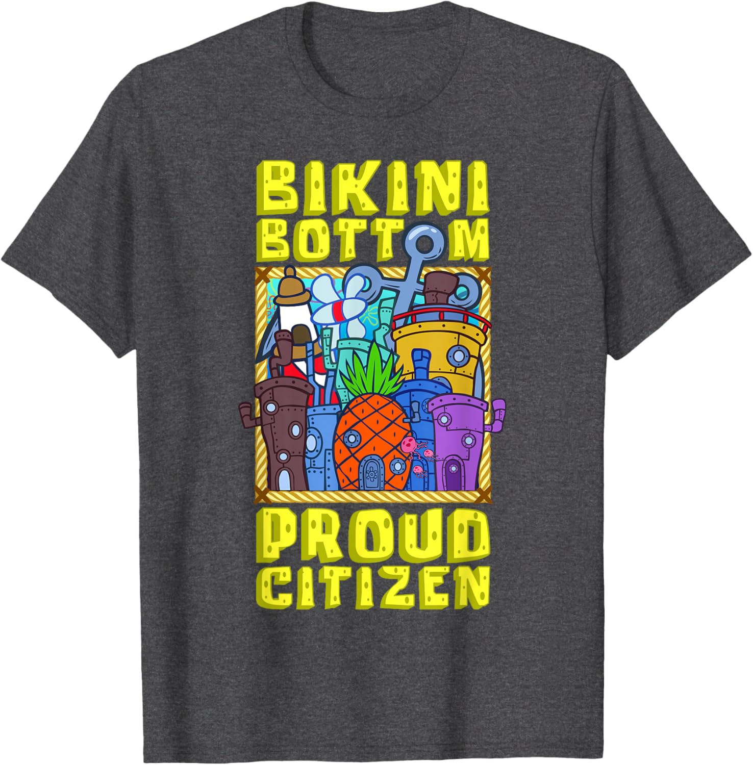 Mademark SpongeBob SquarePants Bikini Bottom Proud Citizen T-Shirt - 9