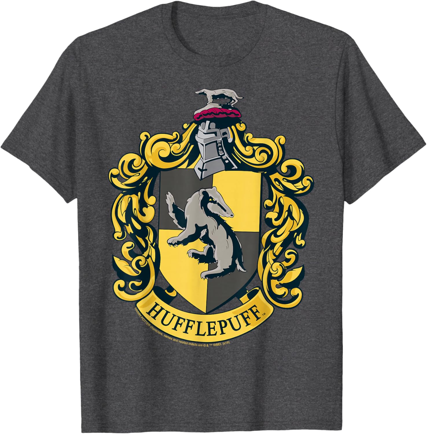 Hufflepuff House Crest T-Shirt for Harry Potter Fans - Stylish Apparel - 1