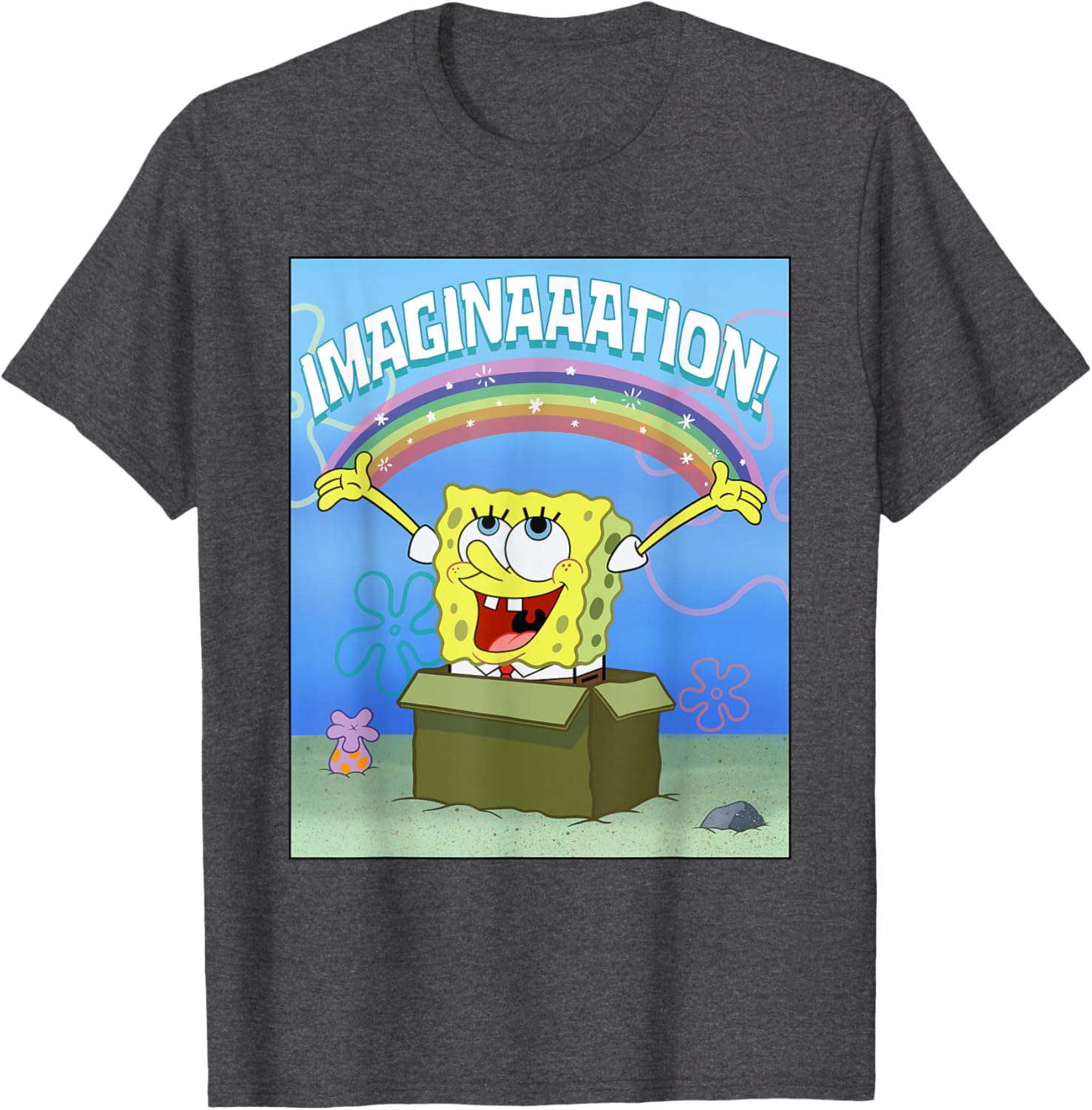 Mademark SpongeBob SquarePants Imaginaaation Box Funny T-Shirt for All Ages - 17