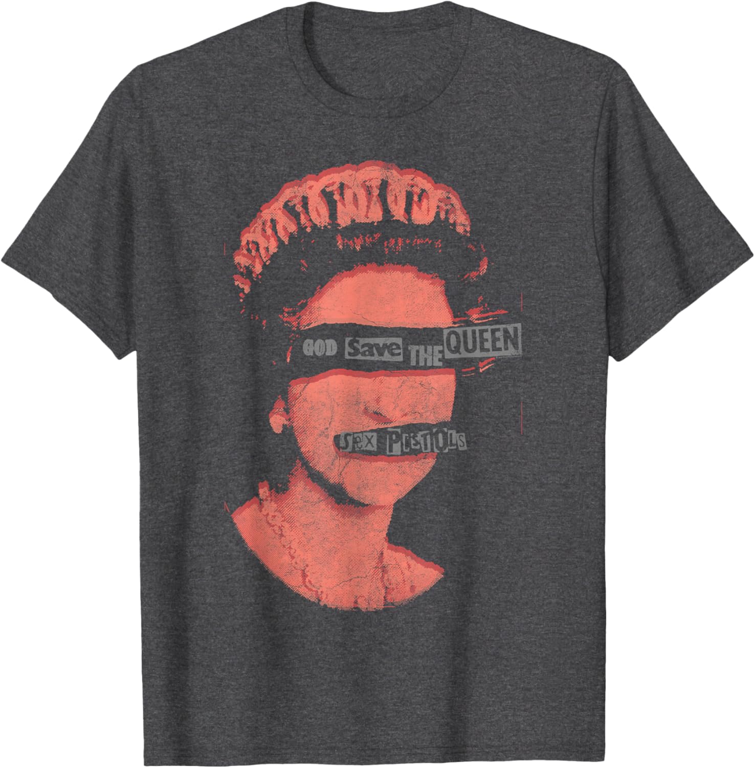 Sex Pistols God Save The Queen Red Stamp T-Shirt for Music Lovers - 2