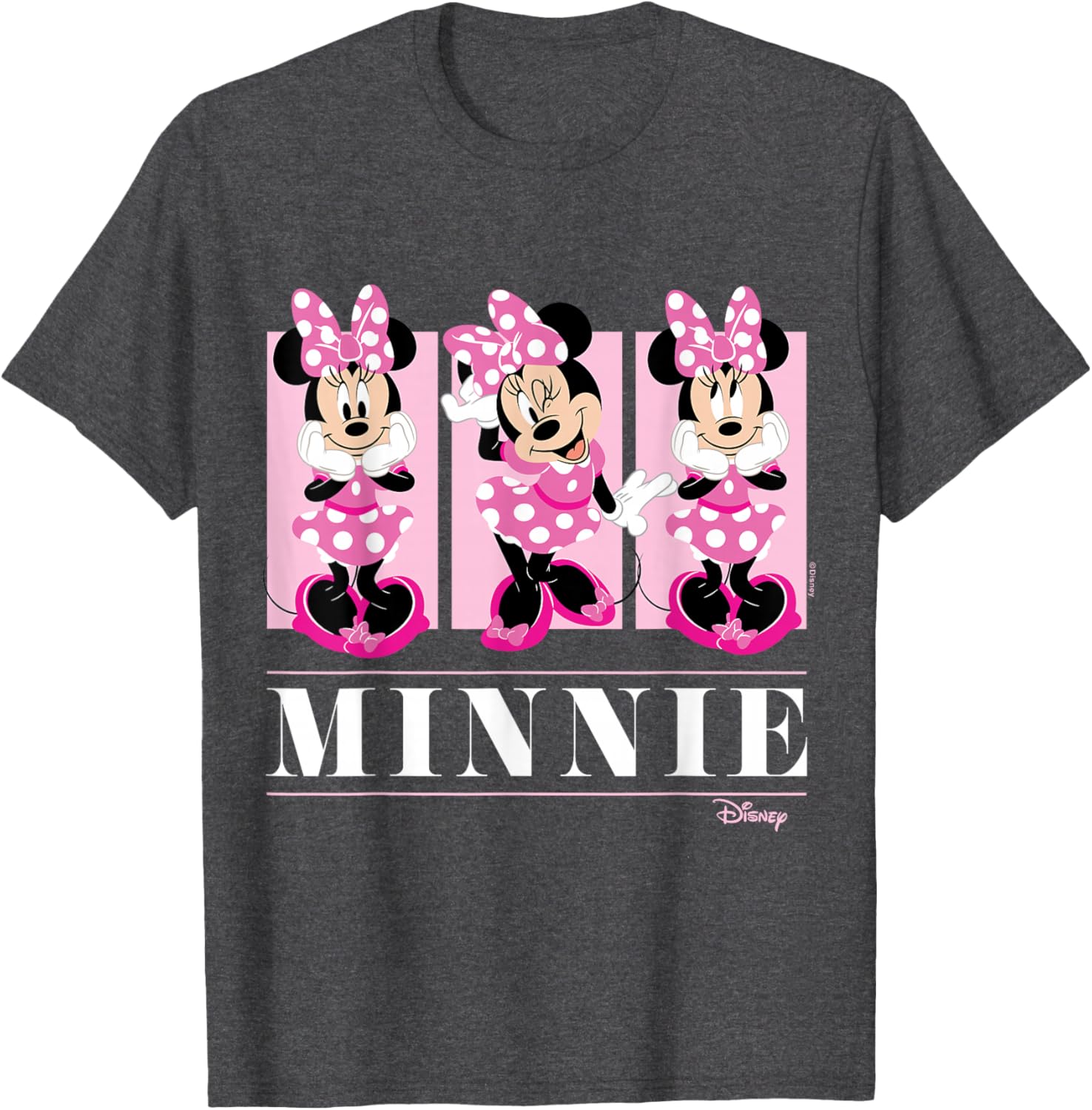 Minnie Mouse Pink Grid T-Shirt for Kids Stylish Disney Fashion - 7