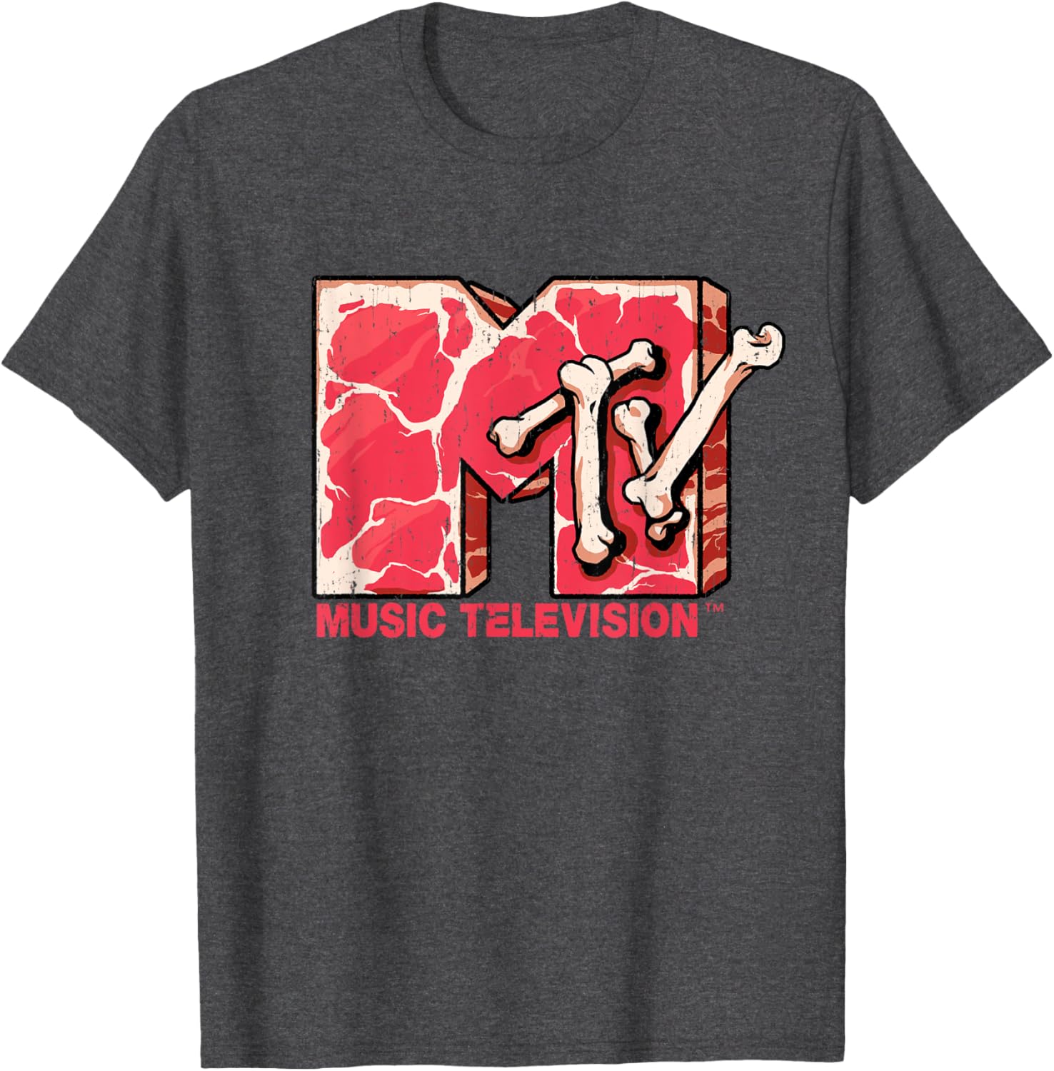 Mademark x MTV Beef Steak Logo T-Shirt for Music Lovers and Foodies - 2