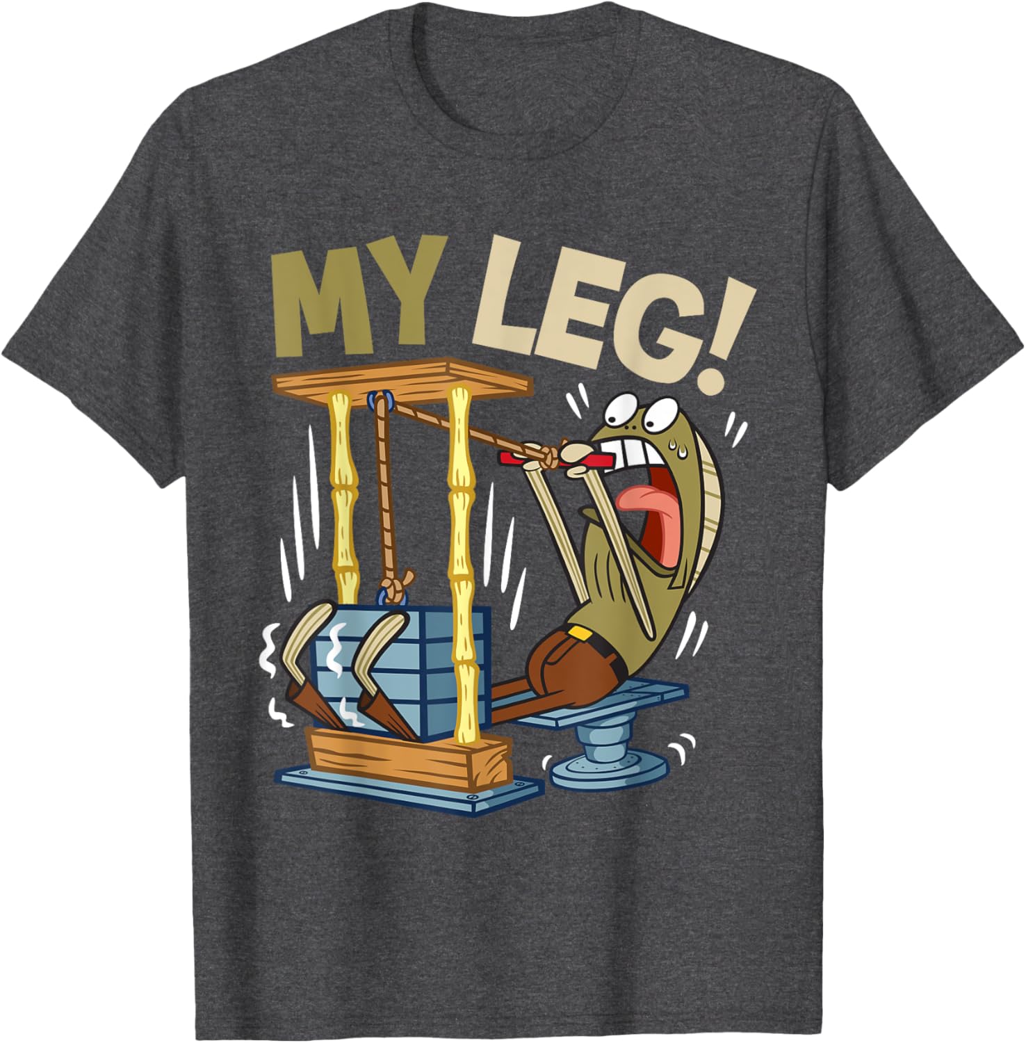 Mademark SpongeBob My Leg Legs Day Weightlifting Gym T-Shirt for Fans - 3