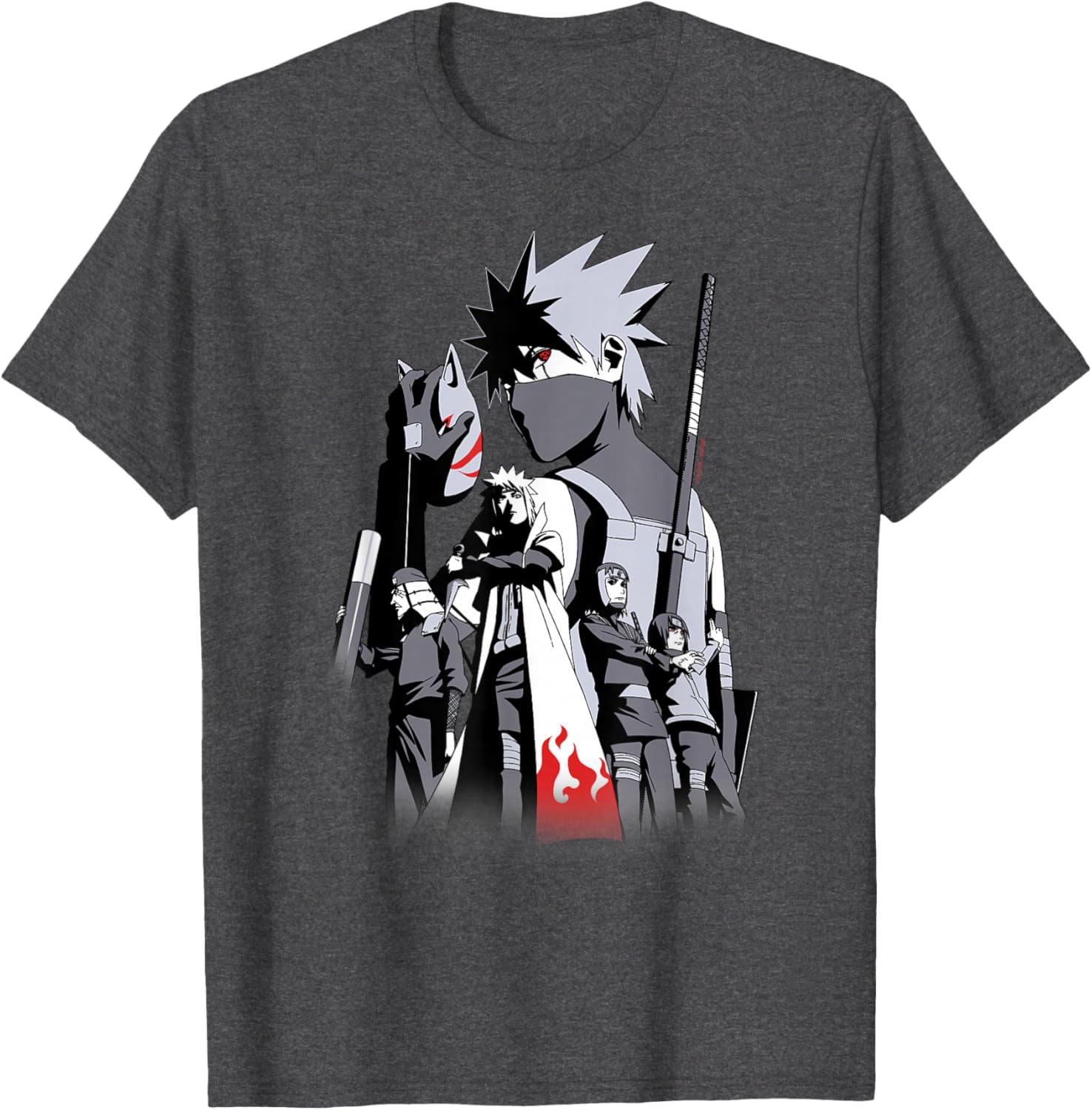 Naruto Shippuden Kakashi Story Limited Edition Colorful T-Shirt - 8