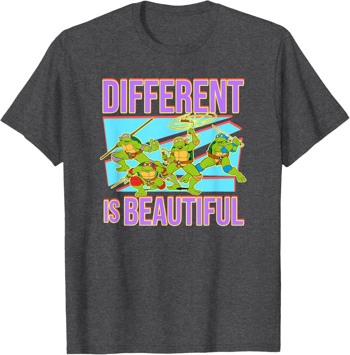 Mademark Teenage Mutant Ninja Turtles Different is Beautiful T-Shirt - 4