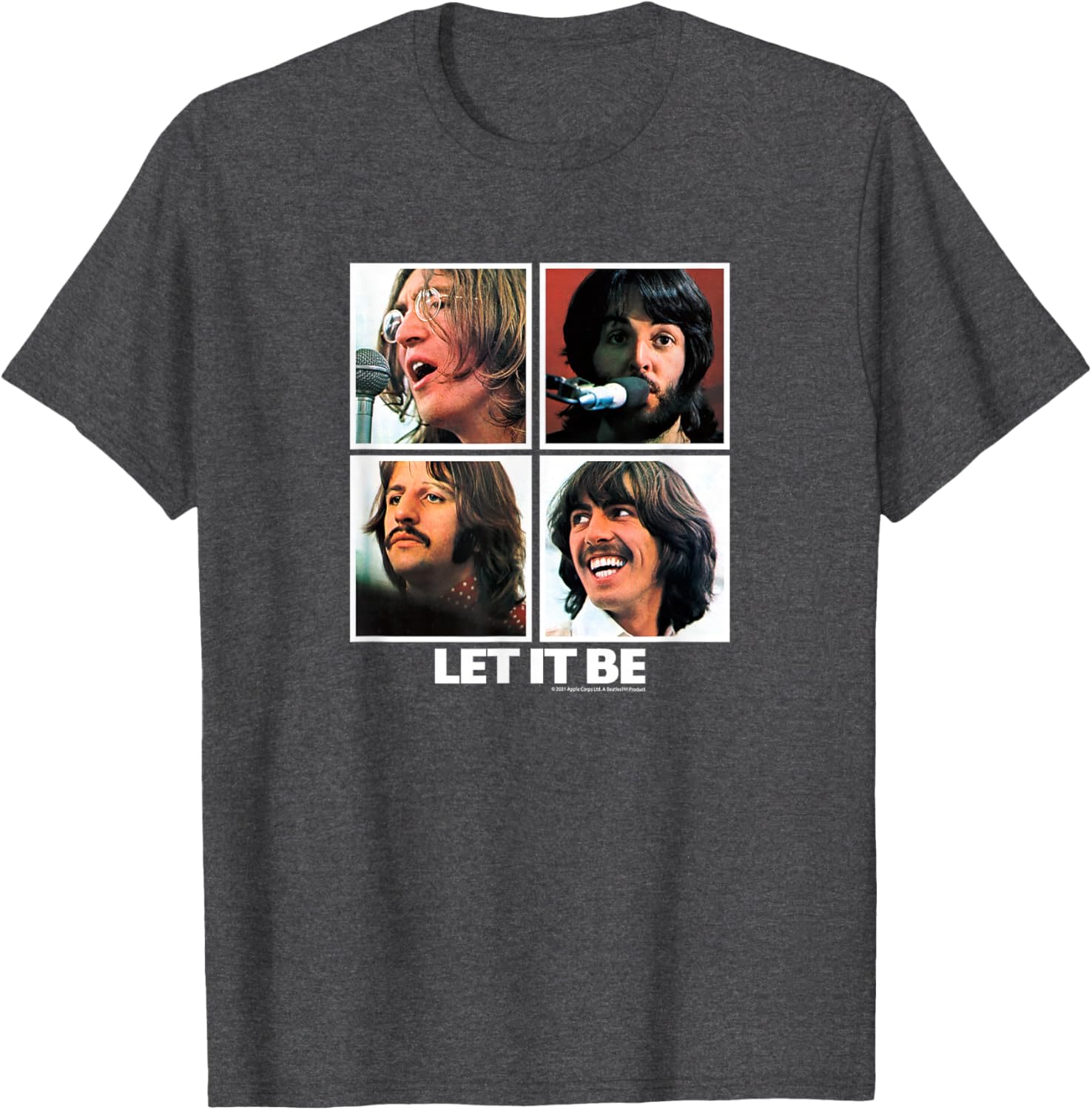 The Beatles Let it Be Square T-Shirt for Music Lovers and Fans - 9