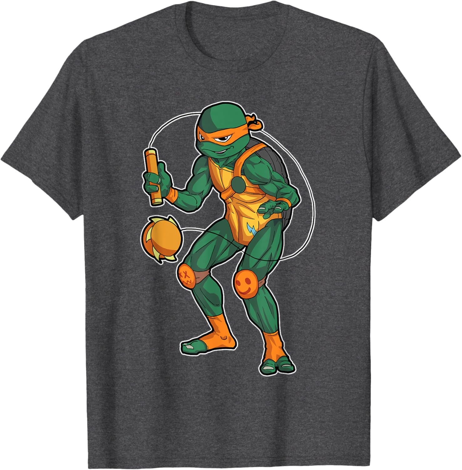 Mademark Teenage Mutant Ninja Turtles Michelangelo Kusari Fundo T-Shirt - 6