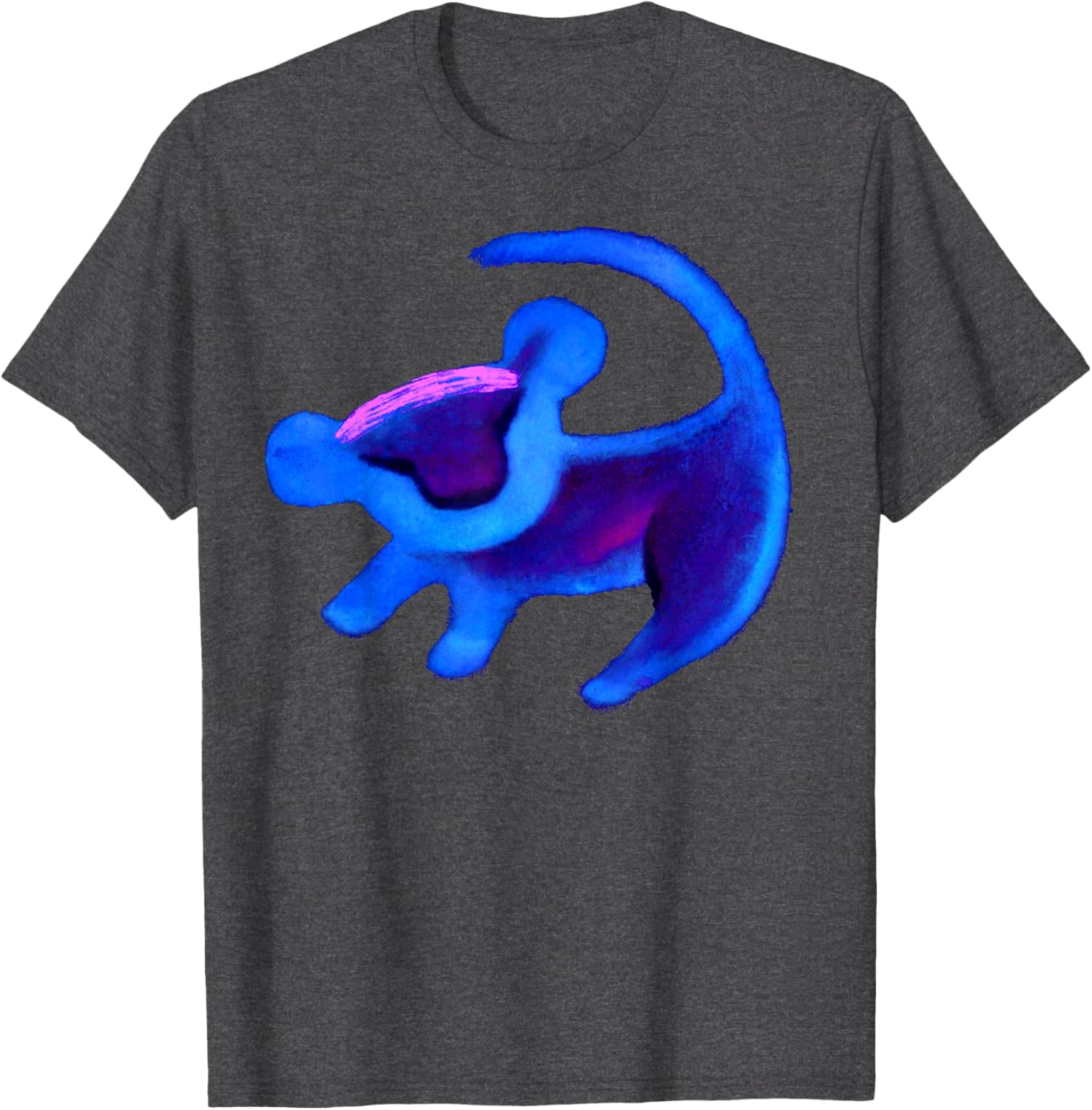 Discover the Disney Lion King Simba Cave Painting Blue T-Shirt for Fans - 11