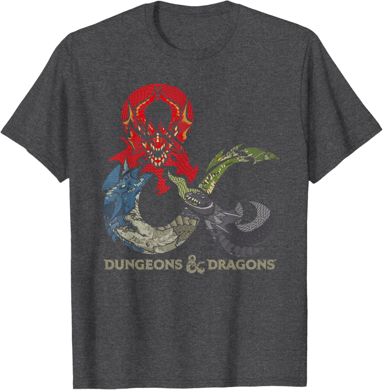 Dungeons and Dragons Dragon Ampersand Logo T-Shirt for Fans and Gamers - 1