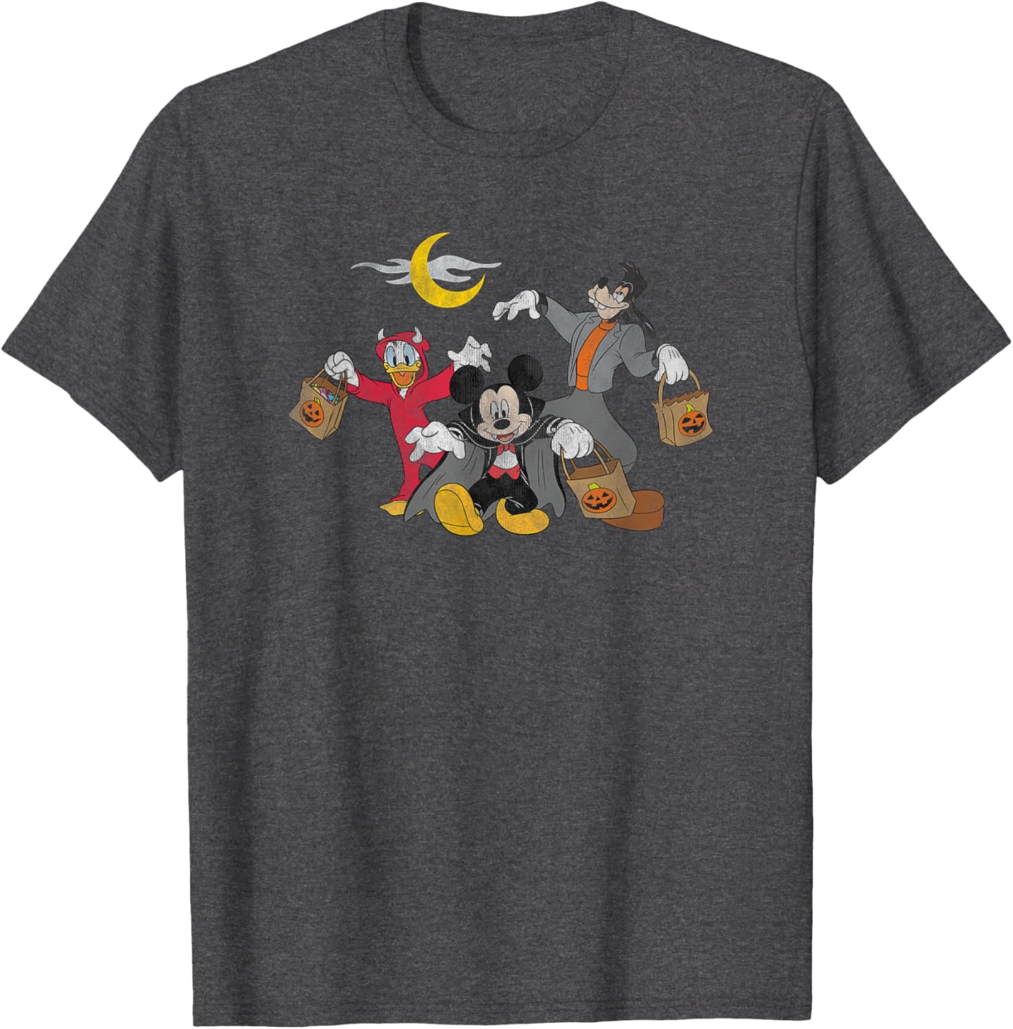 Disney Mickey Goofy Donald Halloween Squad T-Shirt for Fun Celebrations - 2