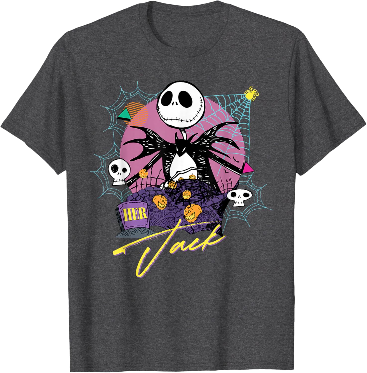 Disney The Nightmare Before Christmas Matching Her Jack T-Shirt for Fans - 8