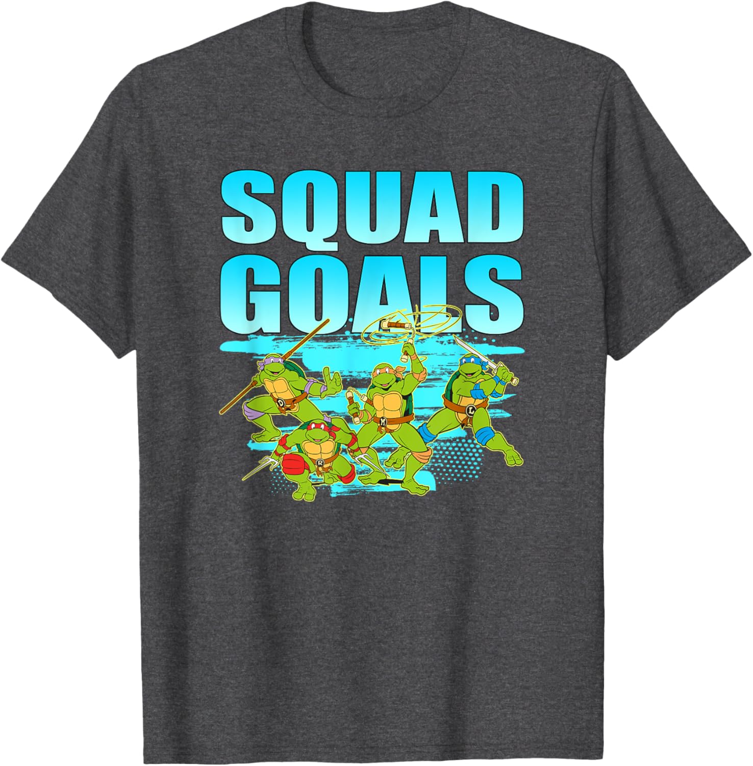 Mademark TMNT Brothers Squad Goals T-Shirt Cool Graphic Tee for Fans - 1