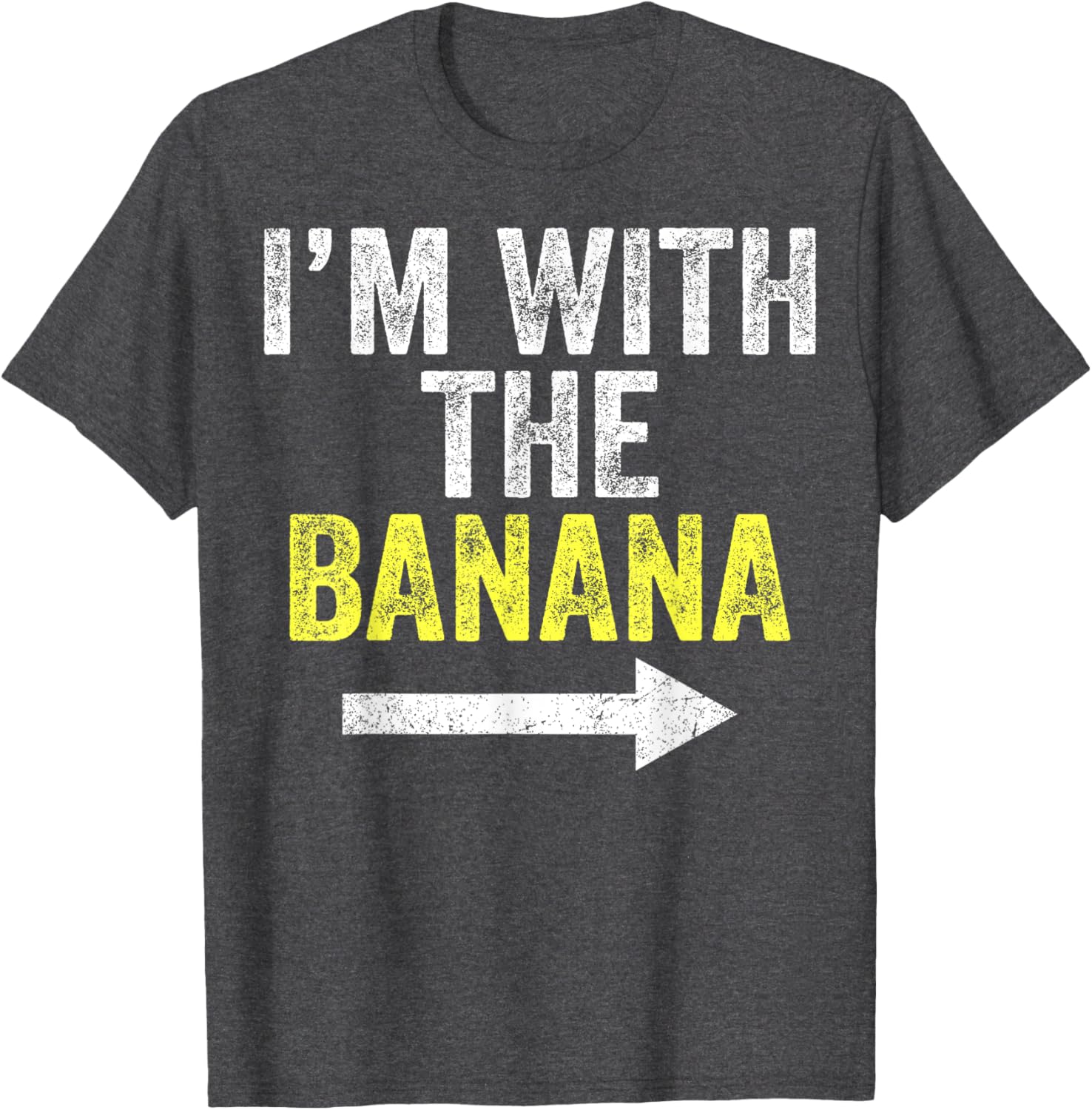 Adorable I'm With The Banana Costume Matching Couple T-Shirt - 4