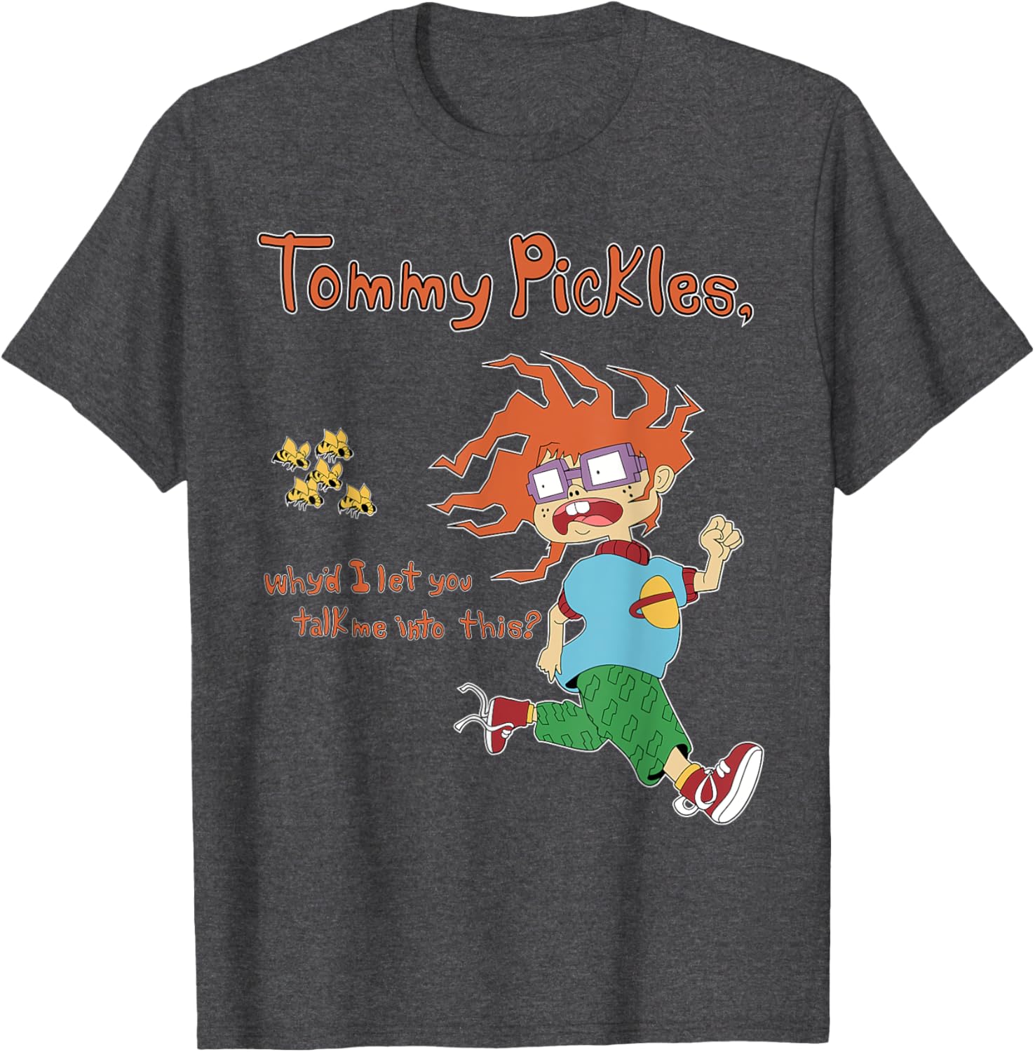 Mademark Rugrats Chuckie T-Shirt Tommy Pickles Quote Fun Apparel - 1