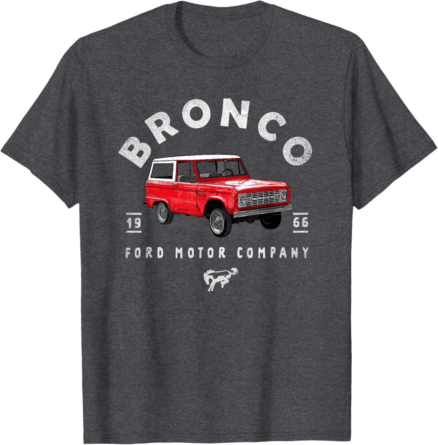 Ford Bronco 66 Illustrated T-Shirt for Car Enthusiasts and Collectors - 6