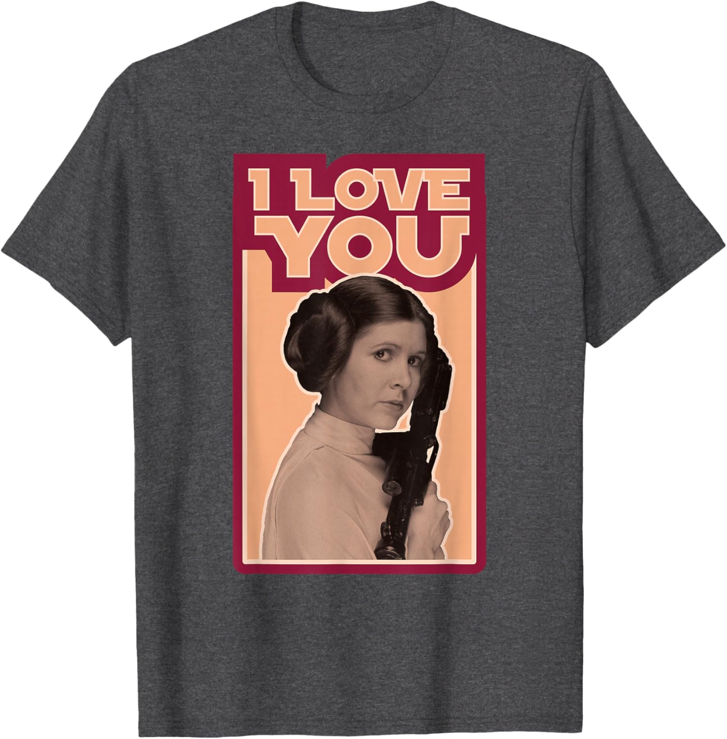 Star Wars Valentine's Day Princess Leia I Love You Vintage T-Shirt - 9
