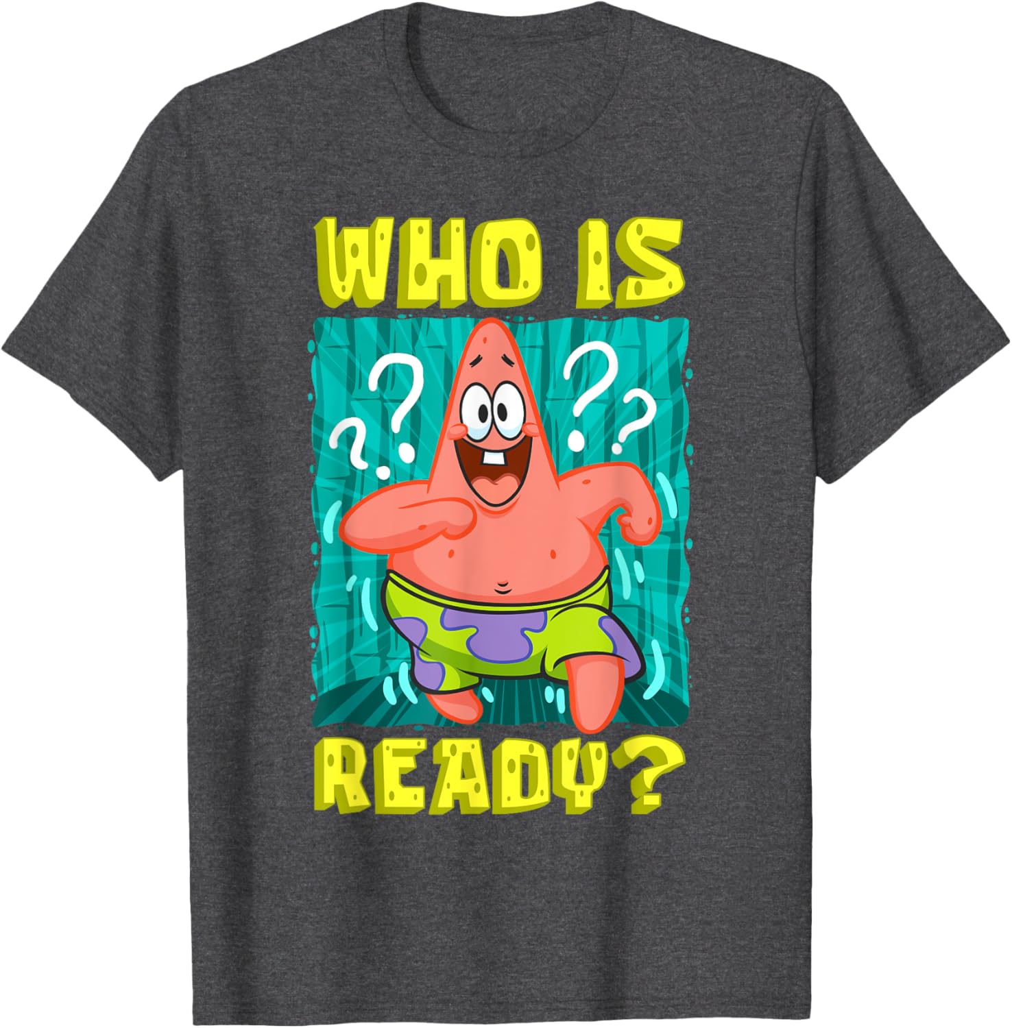 Mademark SpongeBob Patrick Star Ready Funny T-Shirt for Fans - 7