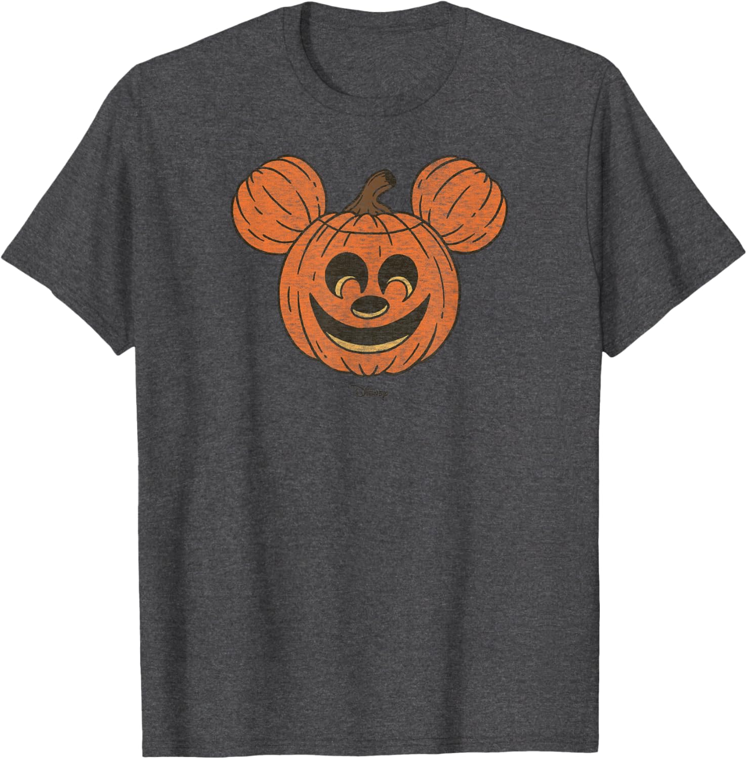 Mickey Mouse Halloween Pumpkin Face T-Shirt for Fun Fall Celebrations - 1