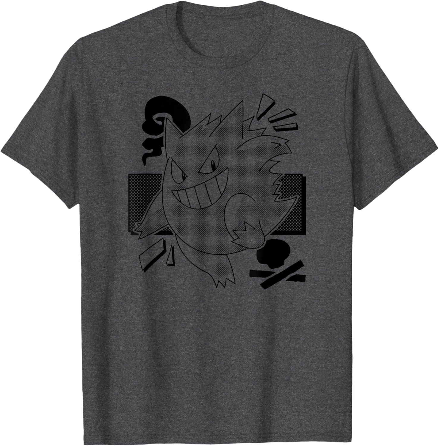 Cool Gengar Manga T-Shirt for Pokémon Fans - Stylish Apparel and Gifts - 4