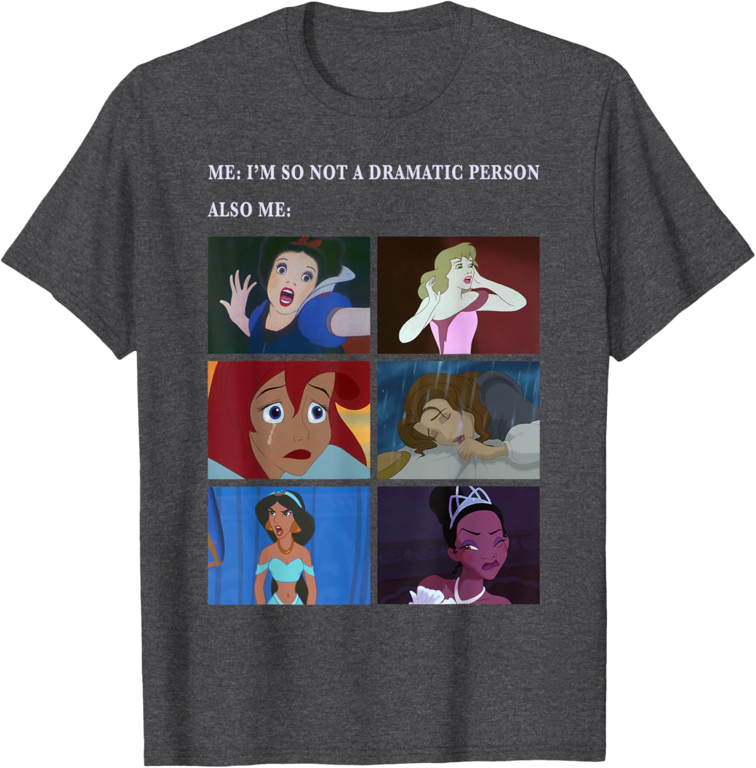 Disney Princess Not Dramatic Meme Panel T-Shirt for Fun Fashion Fans - 2