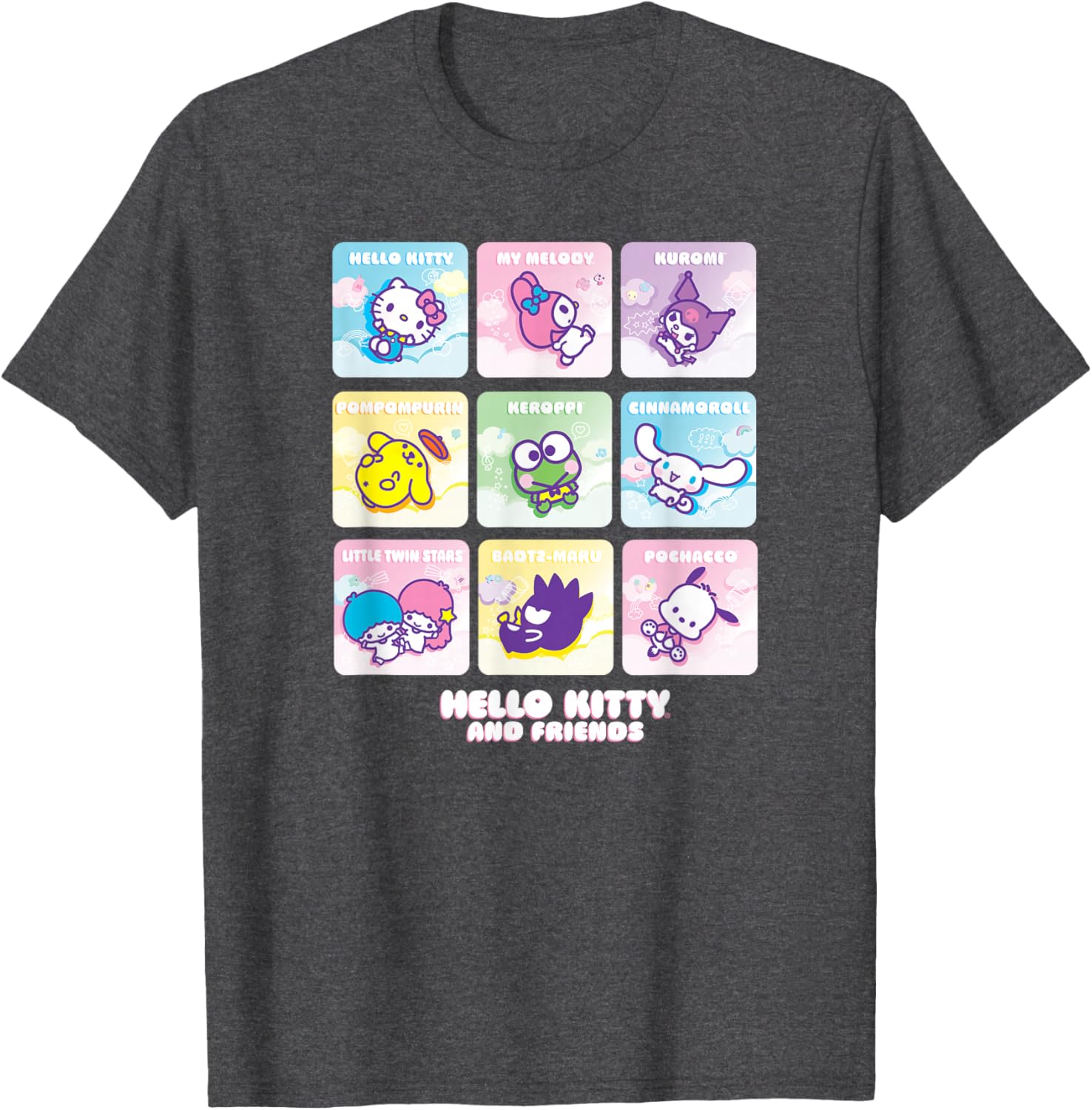 Hello Kitty and Friends Square Icons T-Shirt for Kids and Adults - 4