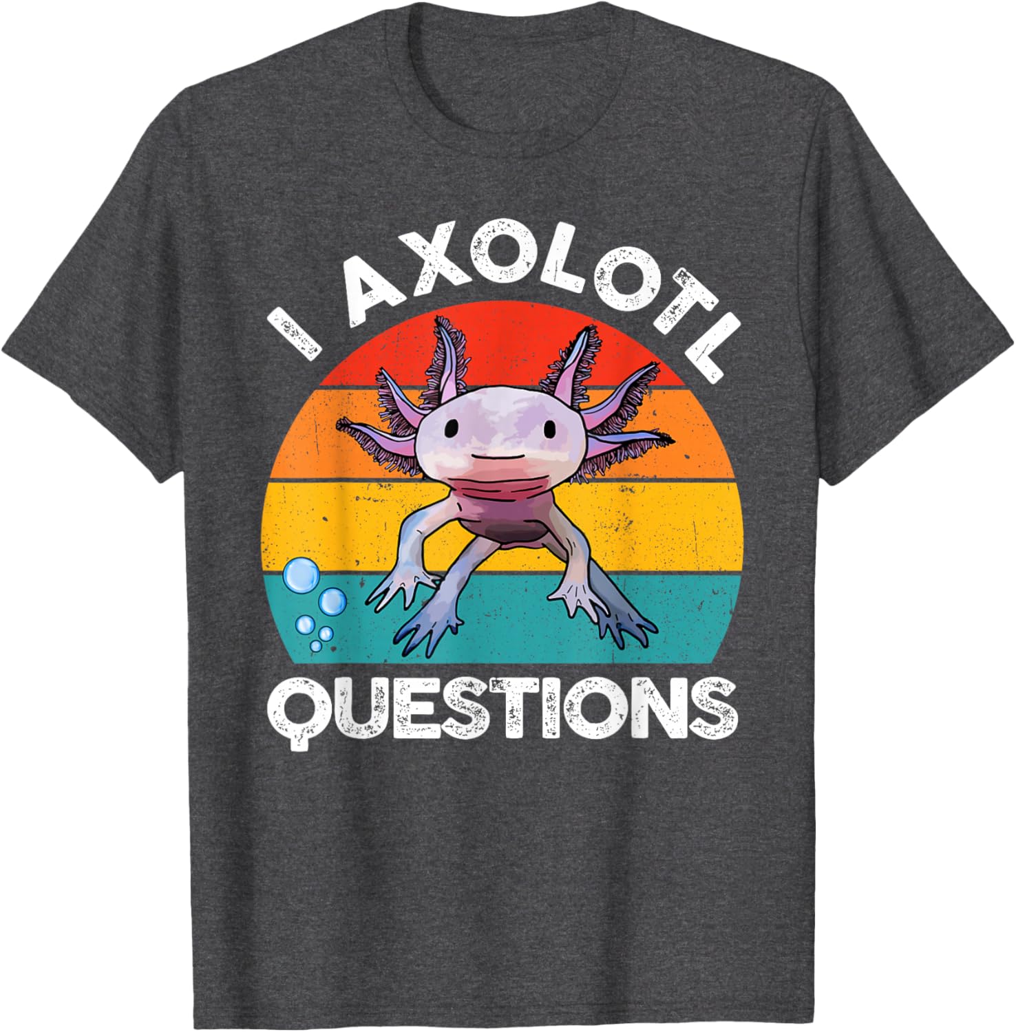 Cute Axolotl Questions Graphic Kids T-Shirt Fun and Stylish Gift for Kids - 24