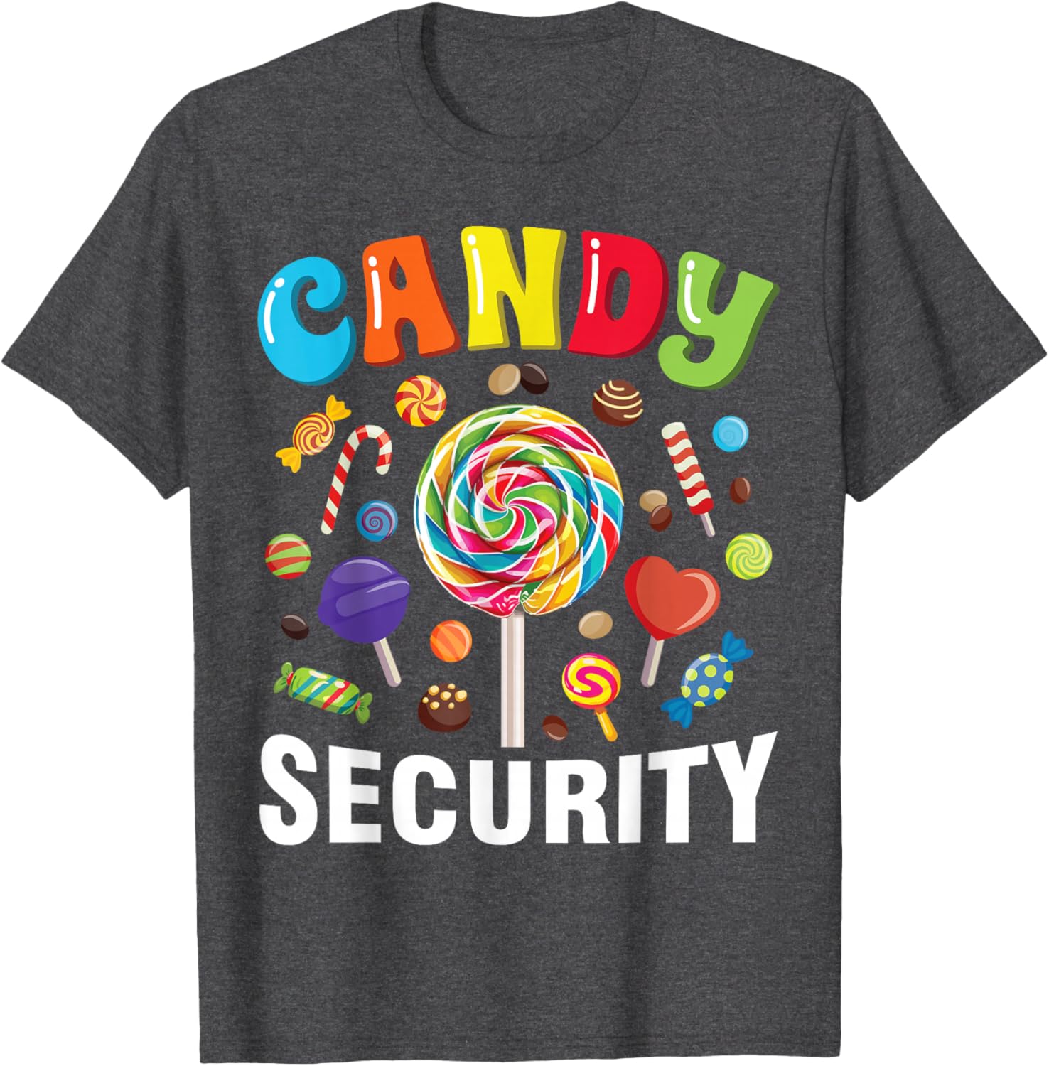 Funny Candy Security Halloween Costume T-Shirt for Spooky Fun - 3