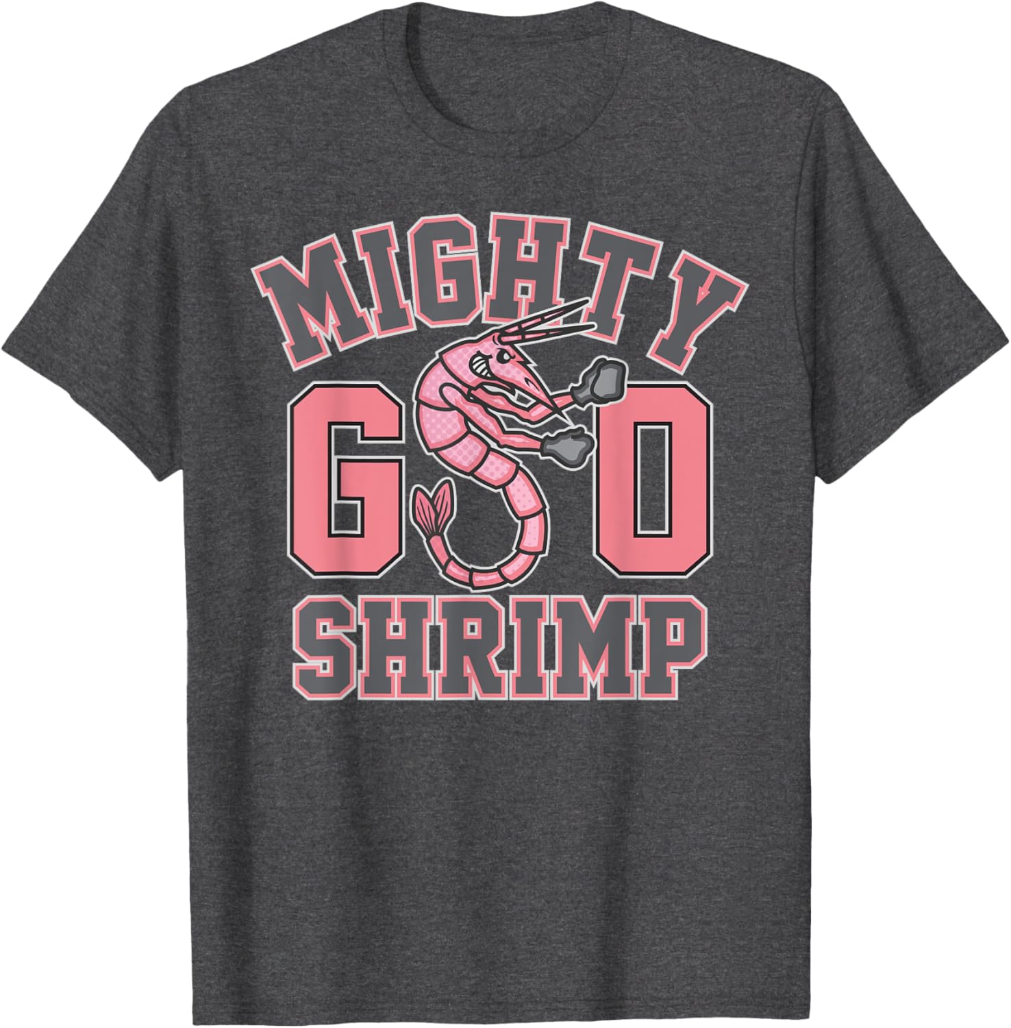 Mighty Shrimp Seabrook High School Zombie Mascot T-Shirt for Fans - 3