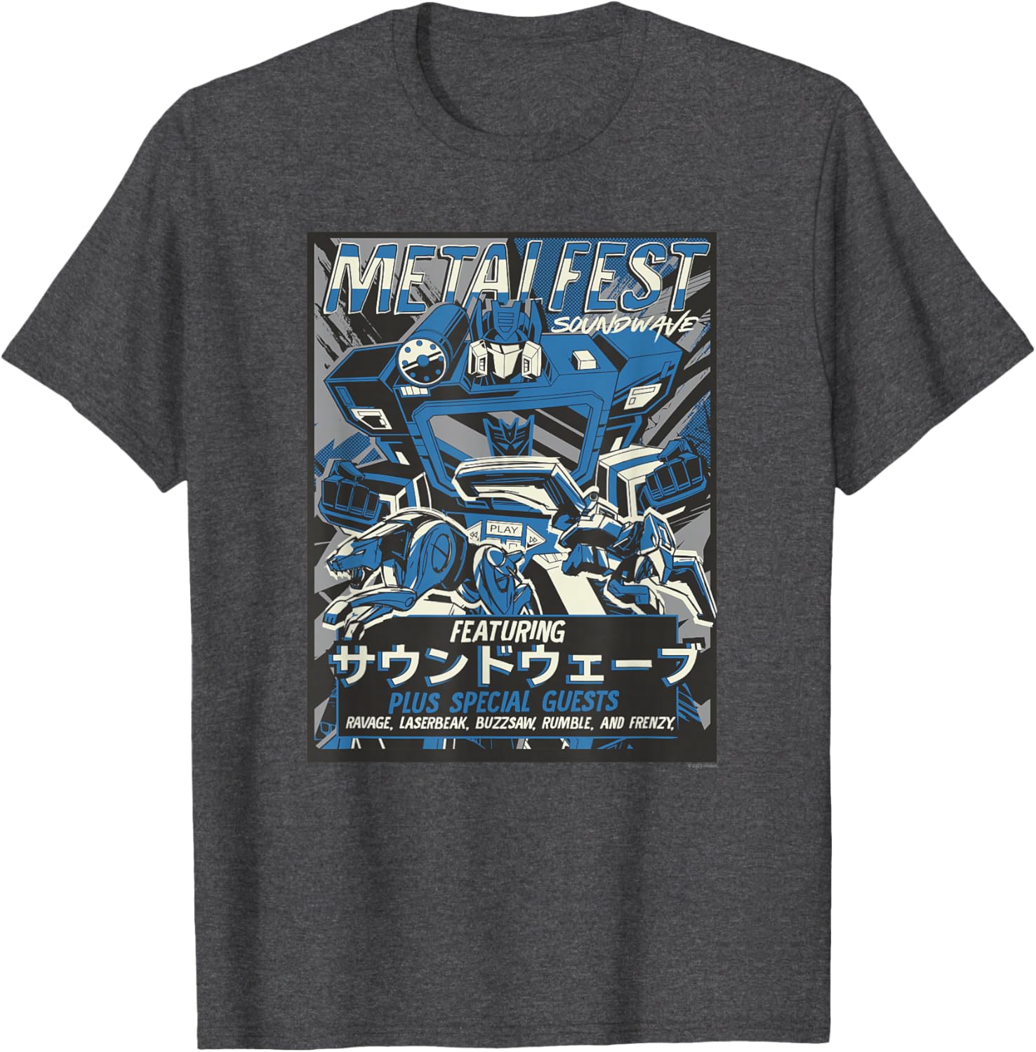 Transformers Soundwave Comic Style Poster T-Shirt for Fans and Collectors - 3