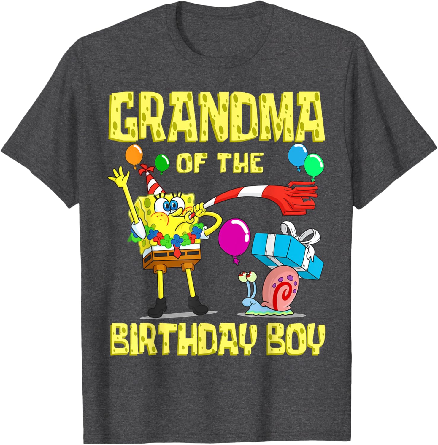 SpongeBob Grandma of the Birthday Boy T-Shirt Fun Party Apparel - 15