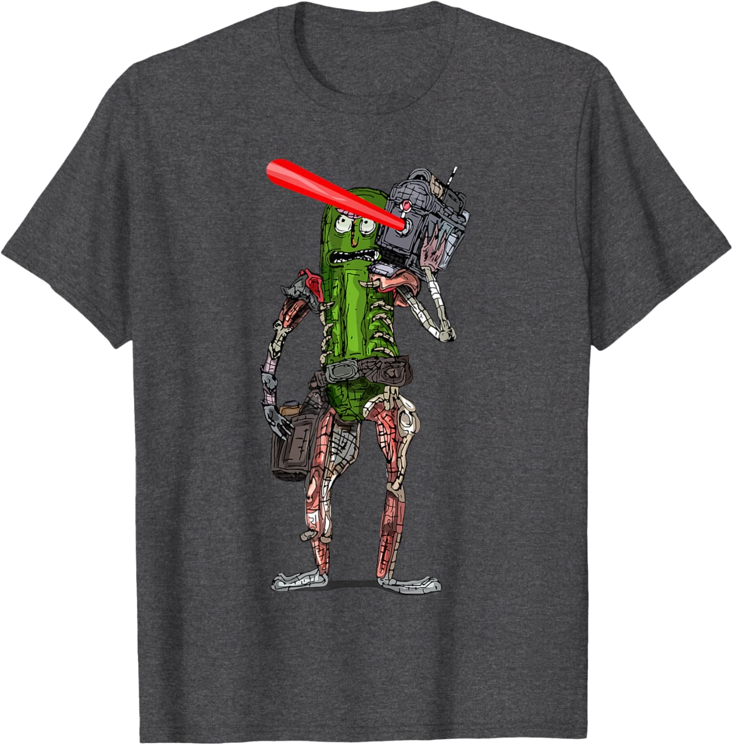 Pickle Rick Laser Beam T-Shirt - Fun Rick and Morty Apparel for Fans - 16