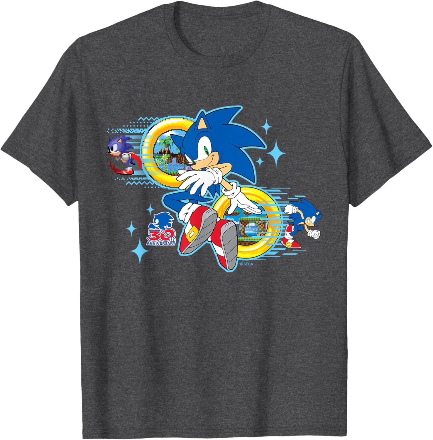 Sonic the Hedgehog 30th Anniversary Short Sleeve Tee for Fans - 2