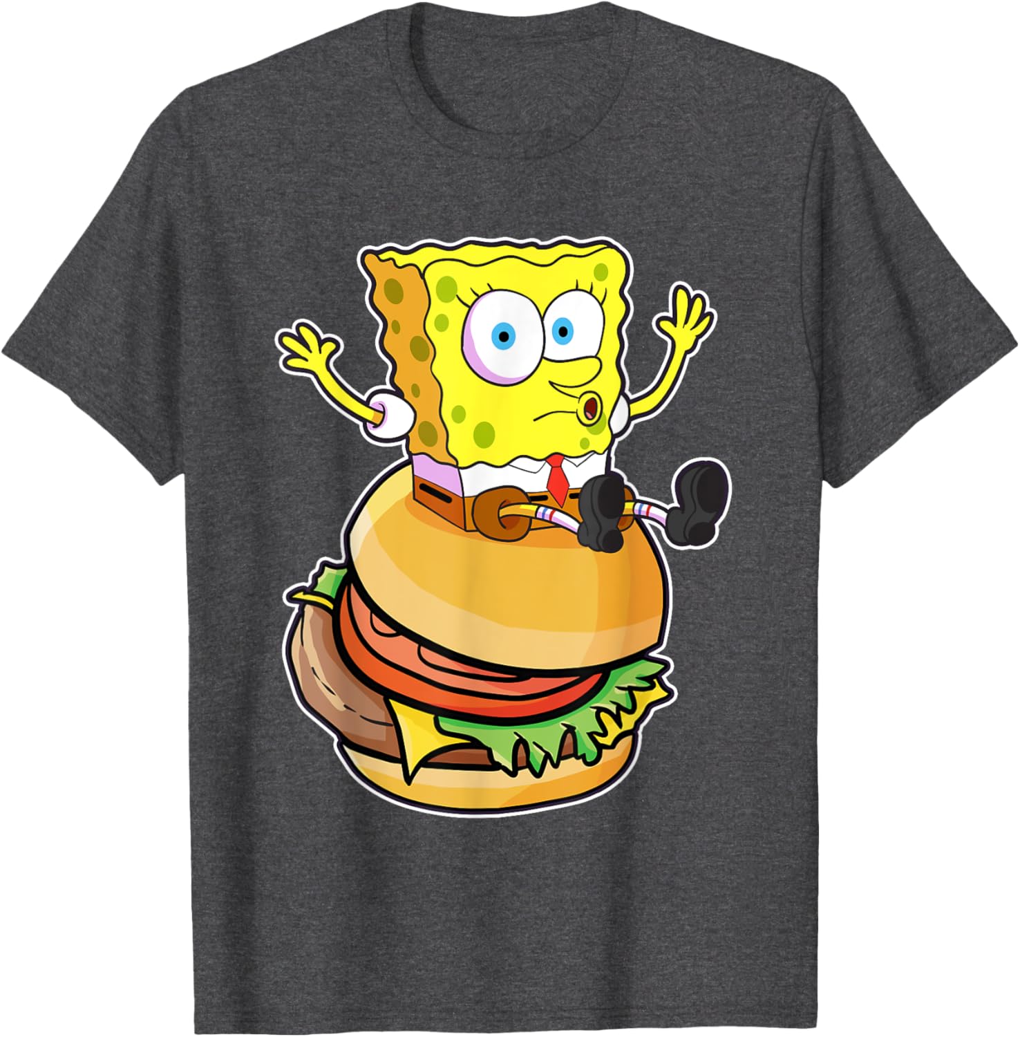 Mademark x SpongeBob SquarePants Burger T-Shirt Fun and Stylish Wear - 9