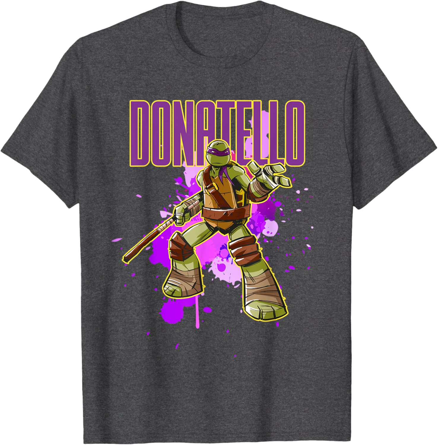Mademark Teenage Mutant Ninja Turtles Donatello Purple Splatter T-Shirt - 2