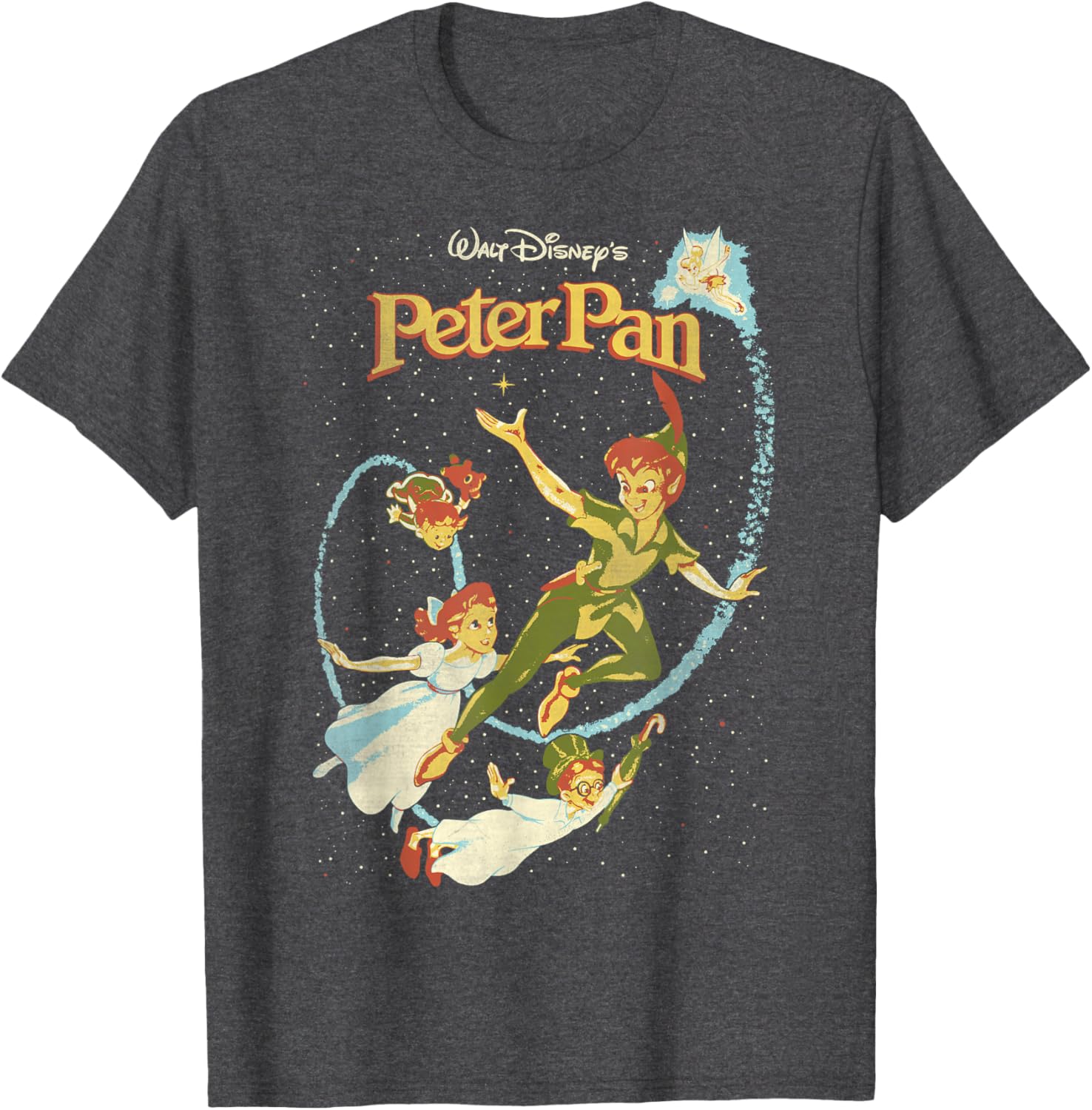 Disney Peter Pan Darling Flight Vintage Graphic T-Shirt for Dreamers - 7