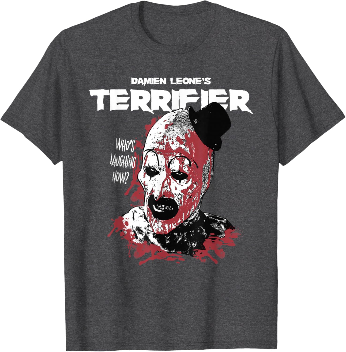 Terrifier Clown Graphic T-Shirt Horror Movie Distressed Art Apparel - 3