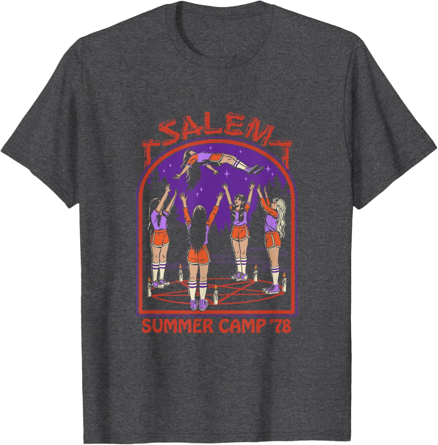 Steven Rhodes Salem Witch Summer Camp 78 T-Shirt – Retro Dark Humor Apparel - 1