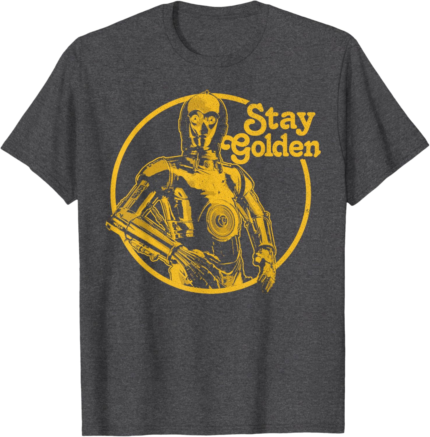 Stay Golden C-3PO T-Shirt Inspired by Star Wars for Fans and Collectors - 4