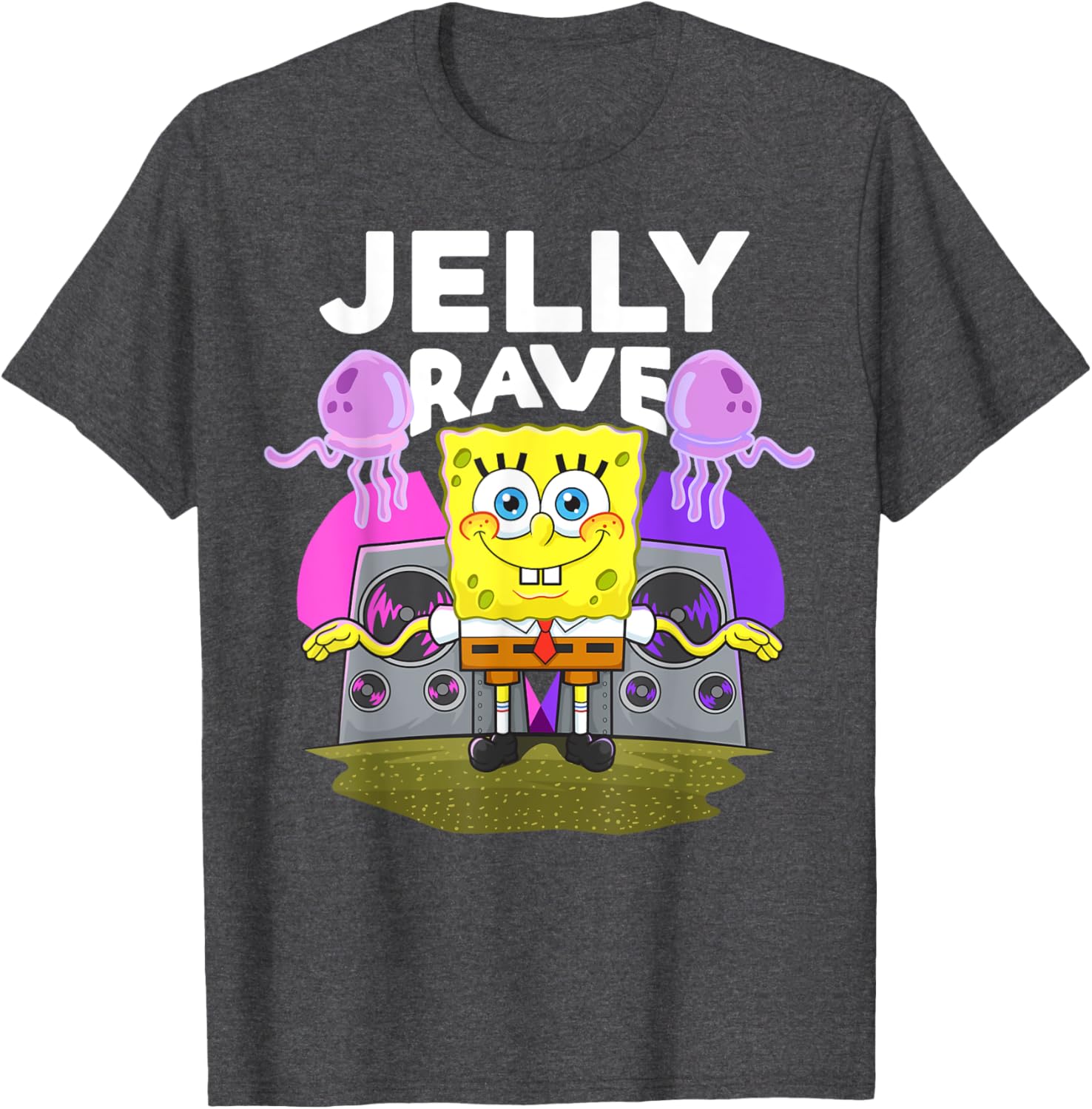 Mademark x SpongeBob SquarePants Jelly Jam Rave T-Shirt for Fun Lovers - 18