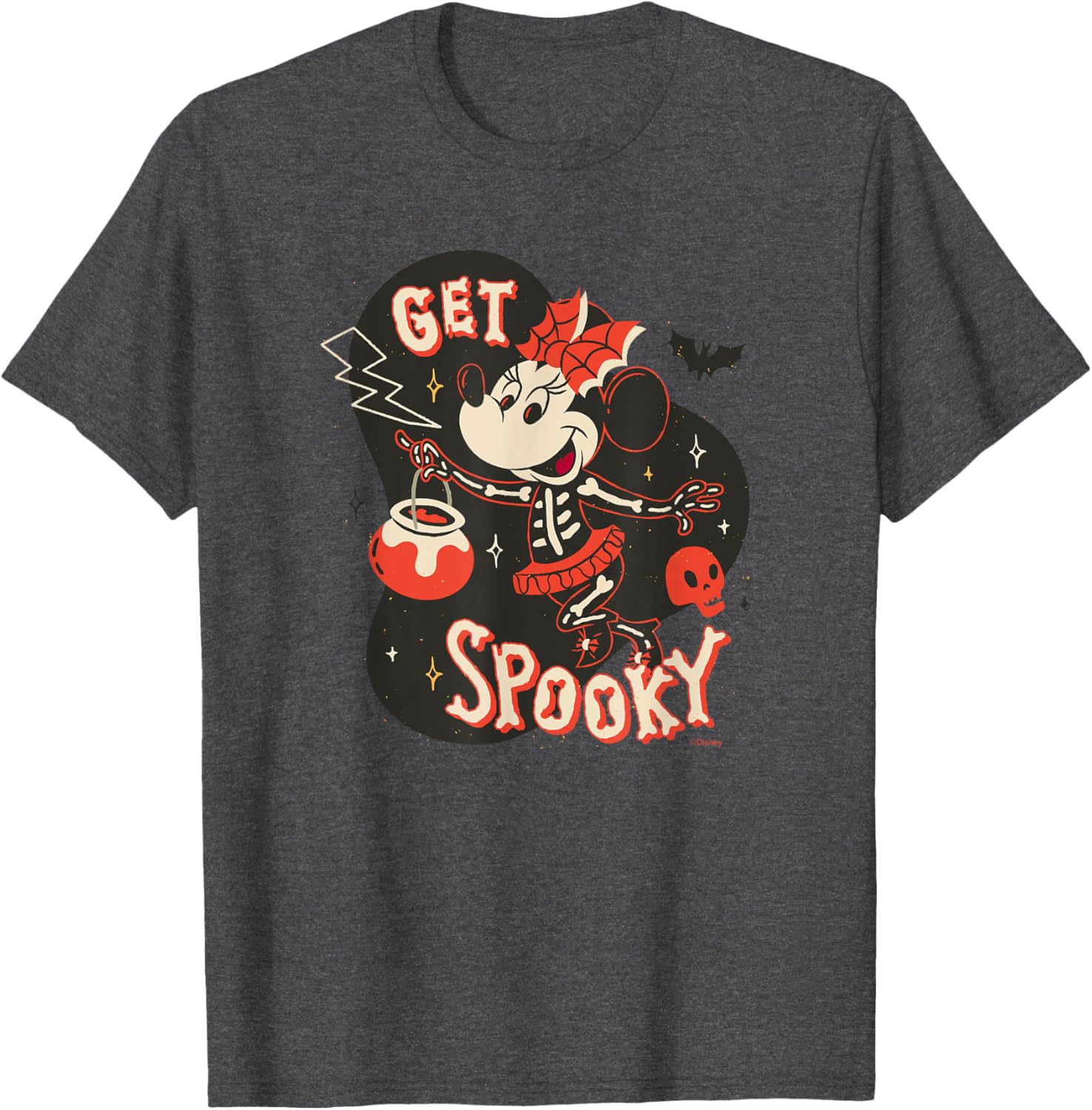 Disney Minnie Mouse Skeleton T-Shirt for Spooky Halloween Fun - 9