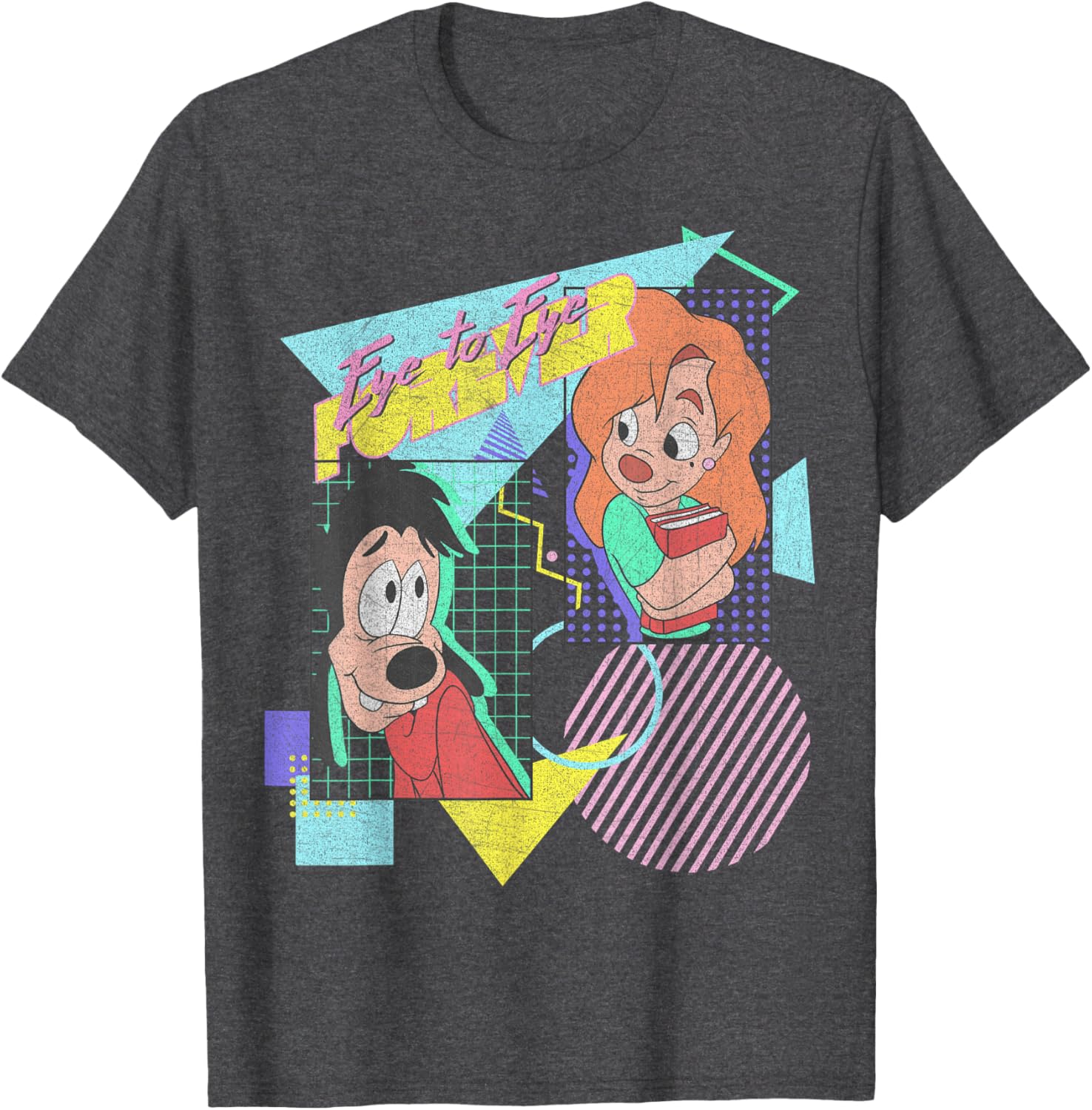 Disney A Goofy Movie Max and Roxanne Eye to Eye Forever T-Shirt for Fans - 9
