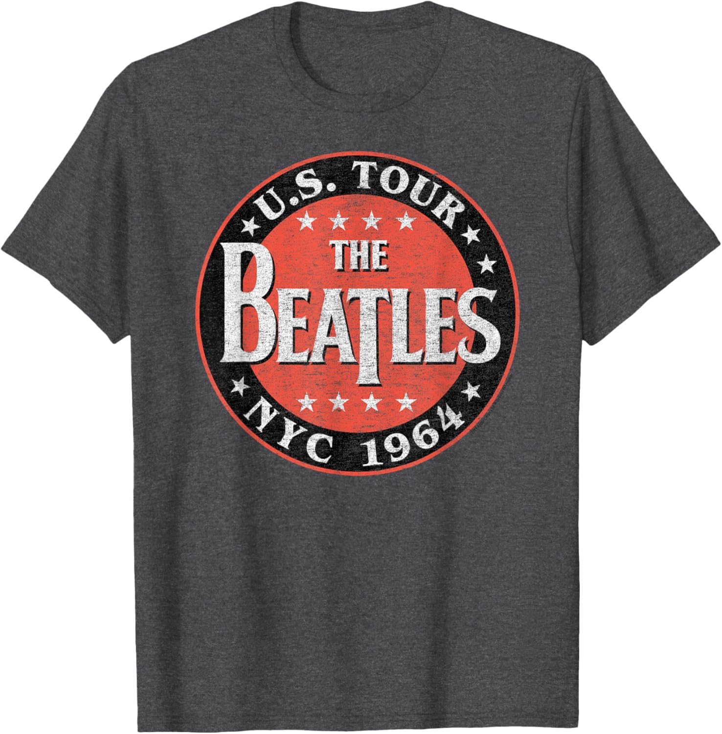 Beatles NYC 1964 Short Sleeve T-Shirt for Fans of Classic Rock Fashion - 4