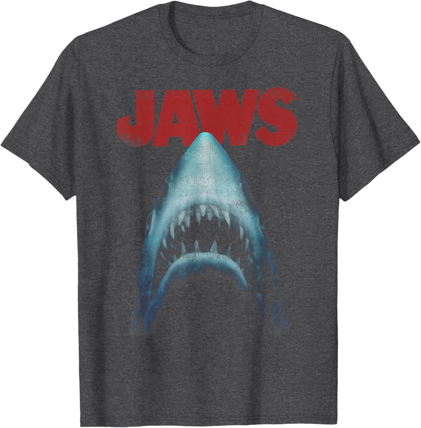 Jaws Classic Movie Poster T-Shirt Close-Up Design for Fans - 4