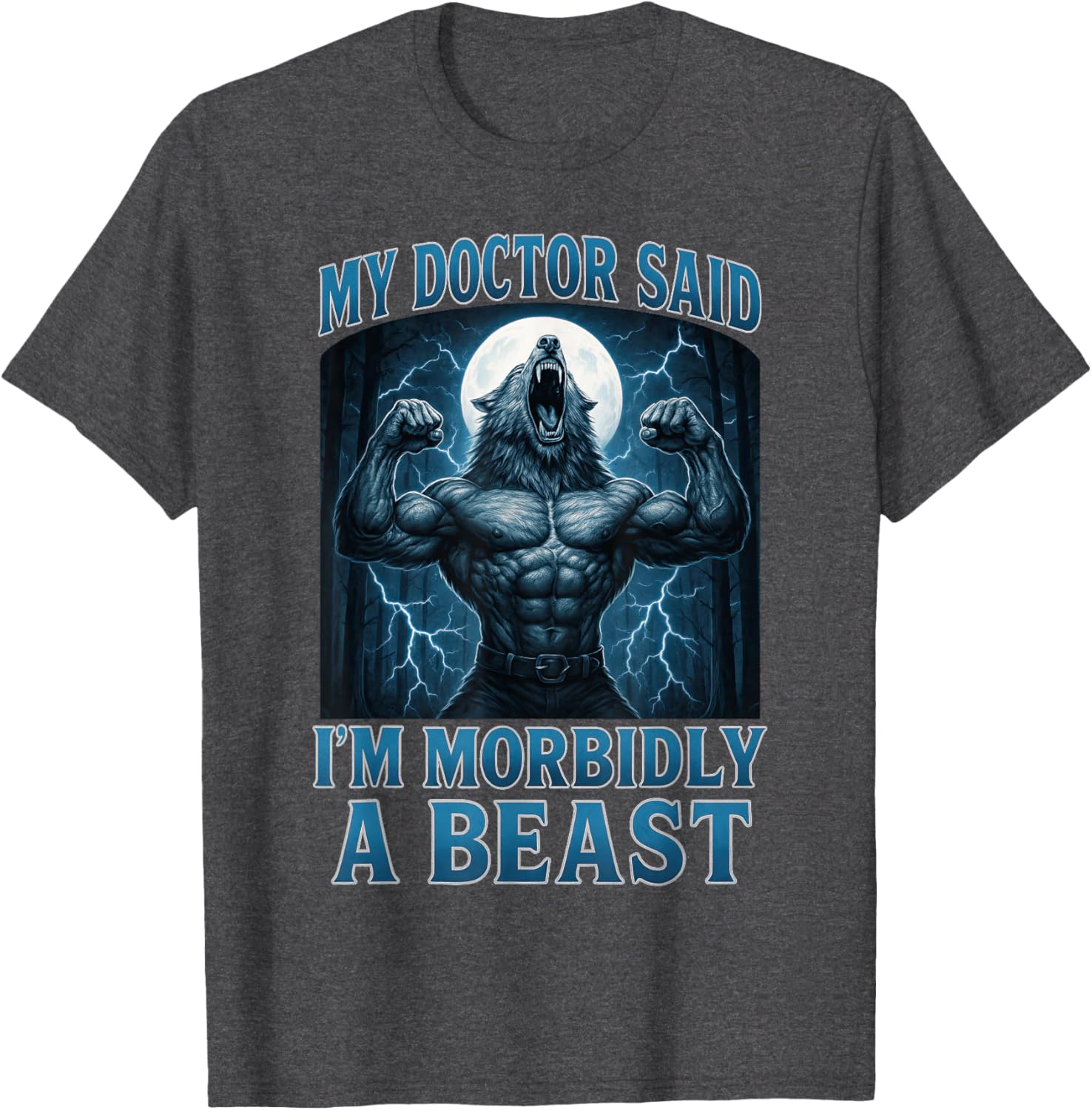 Funny Alpha Wolf Beast Meme Graphic Tee for Men, Women, and Teens - 13