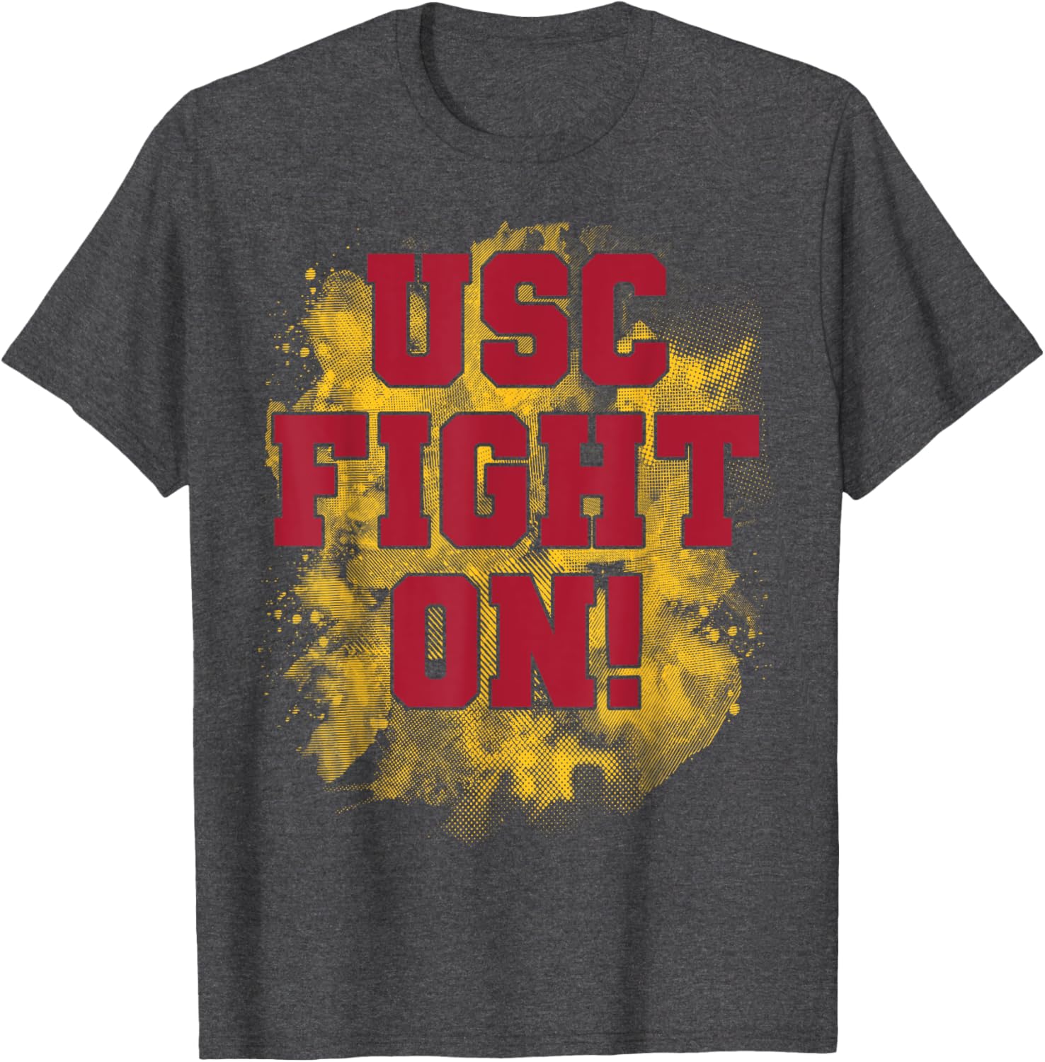 USC Fight On Distressed T-Shirt for Fans of the University of Southern California - 3