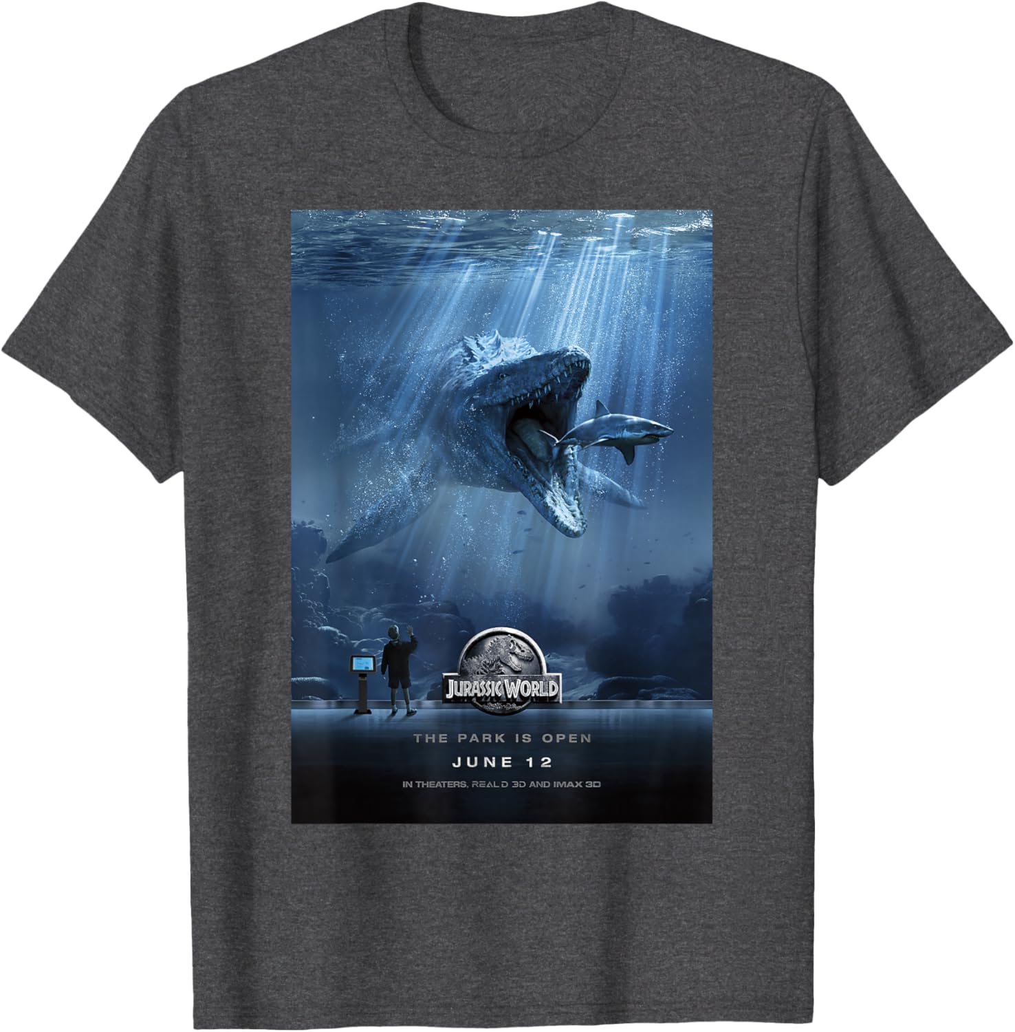 Jurassic World Mosasaurus Graphic T-Shirt for Movie Fans and Collectors - 6