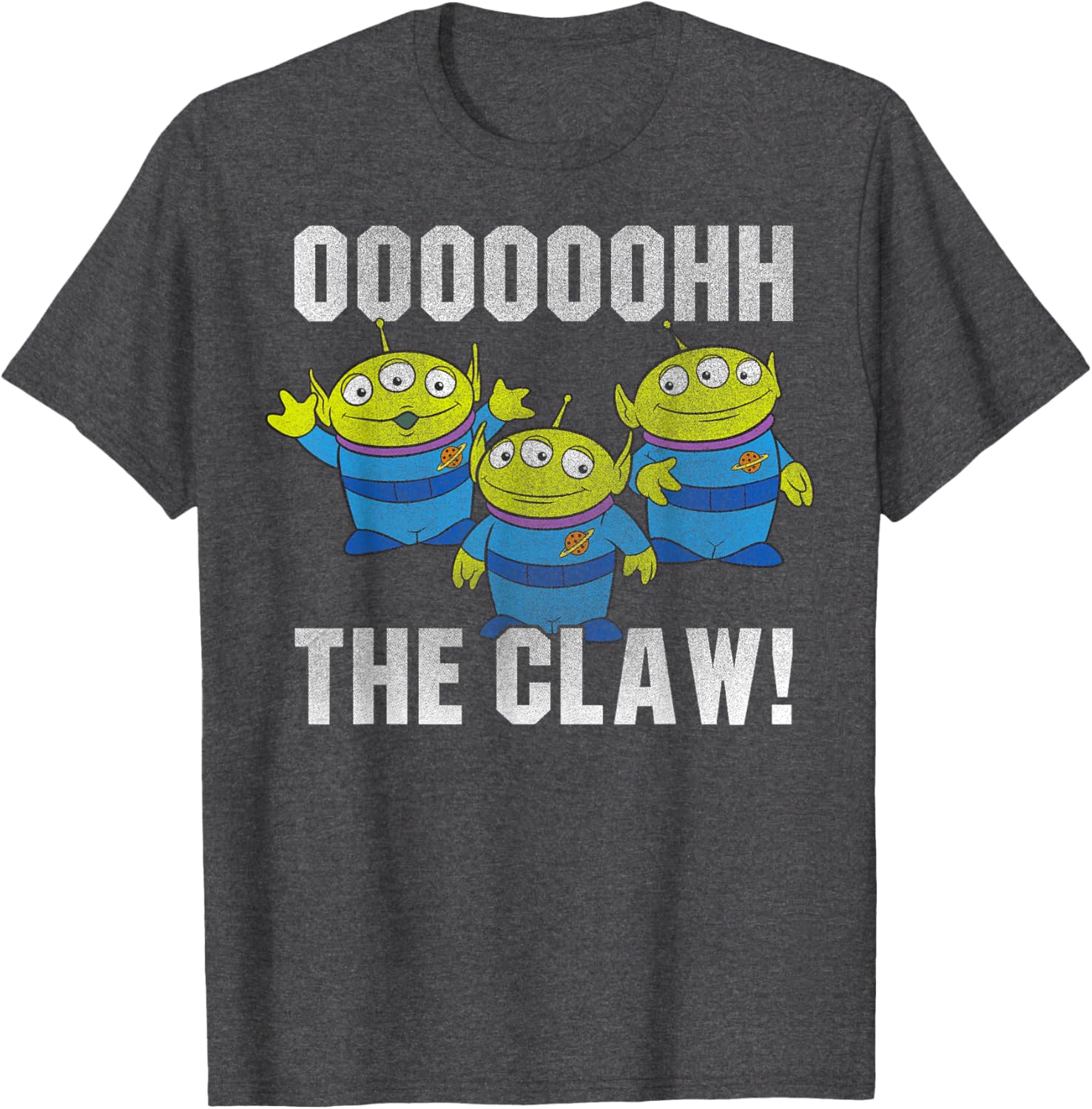 Disney Pixar Toy Story Alien Oooooh The Claw Distressed T-Shirt for Fans - 7